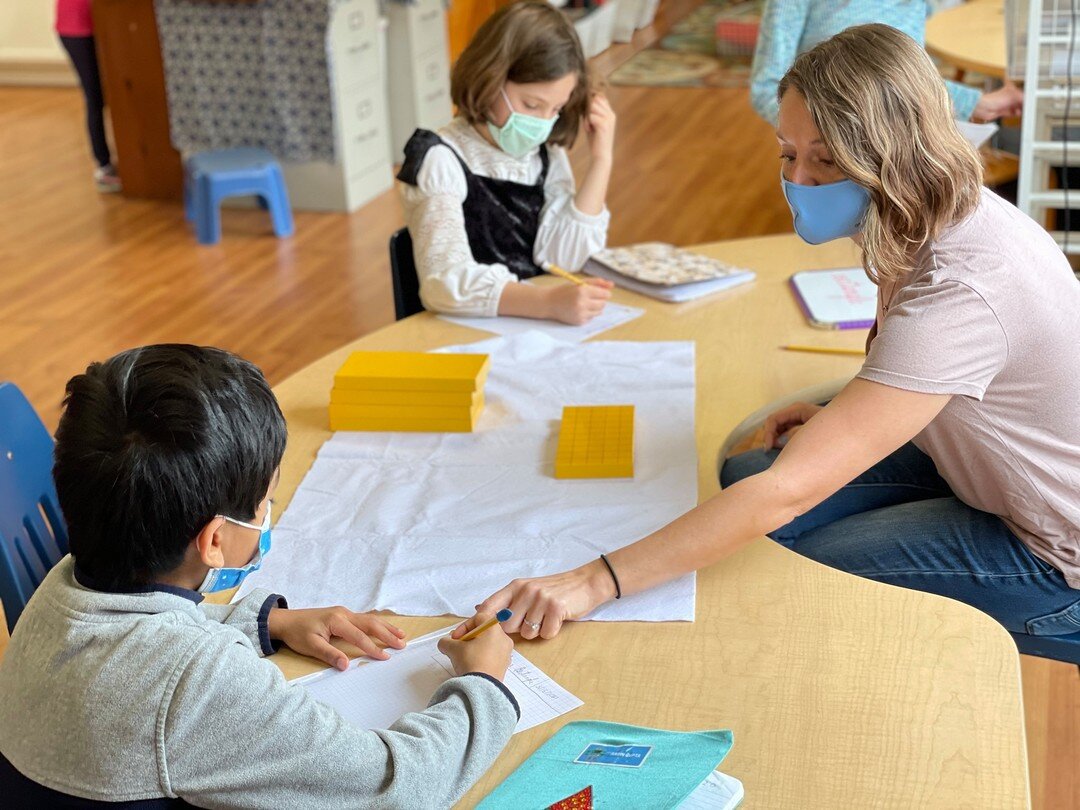 Area and volume make a lot more sense when you can physically see, manipulate, and derive the concepts first in a fun &amp; engaging way! 

#MontessoriMagic ✨

#montessori #montessorischool #montessoriactivity #montessorimethod #mariamontessori #mont