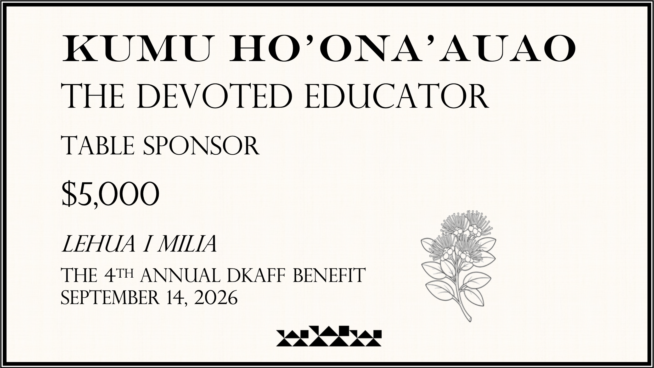 KUMU HO’ONA’AUAO
