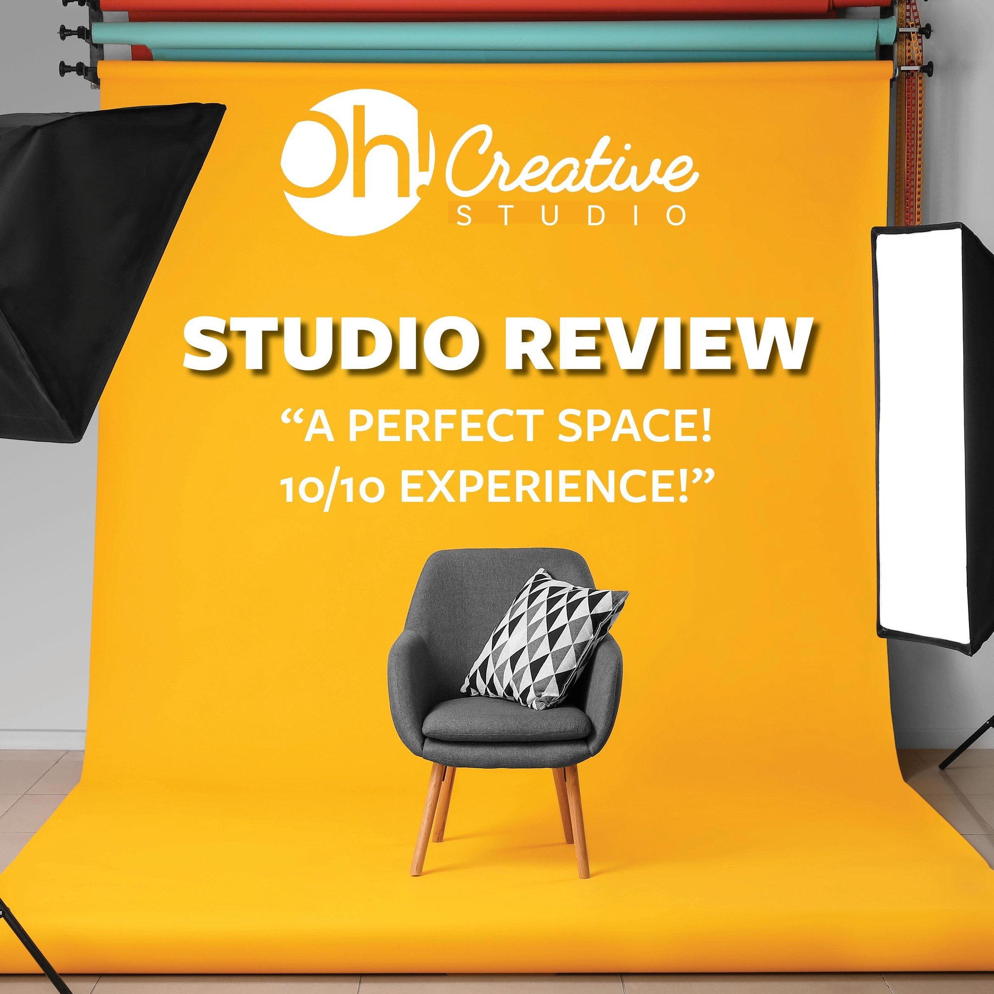 Another satisfied customer! Here&rsquo;s what one of our recent renters had to say about their experience at our studio:

&ldquo;I did a photoshoot here for my birthday and it was a perfect space for it! They provided lights, a space to change, black
