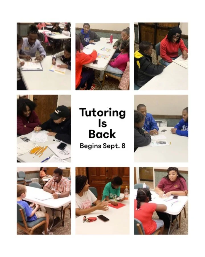 Tutoring is back! 
There are limited spots available for grades K-12, so please register! 
All volunteers are welcome and will be subject to temperature checks. 
We hope to see you there!