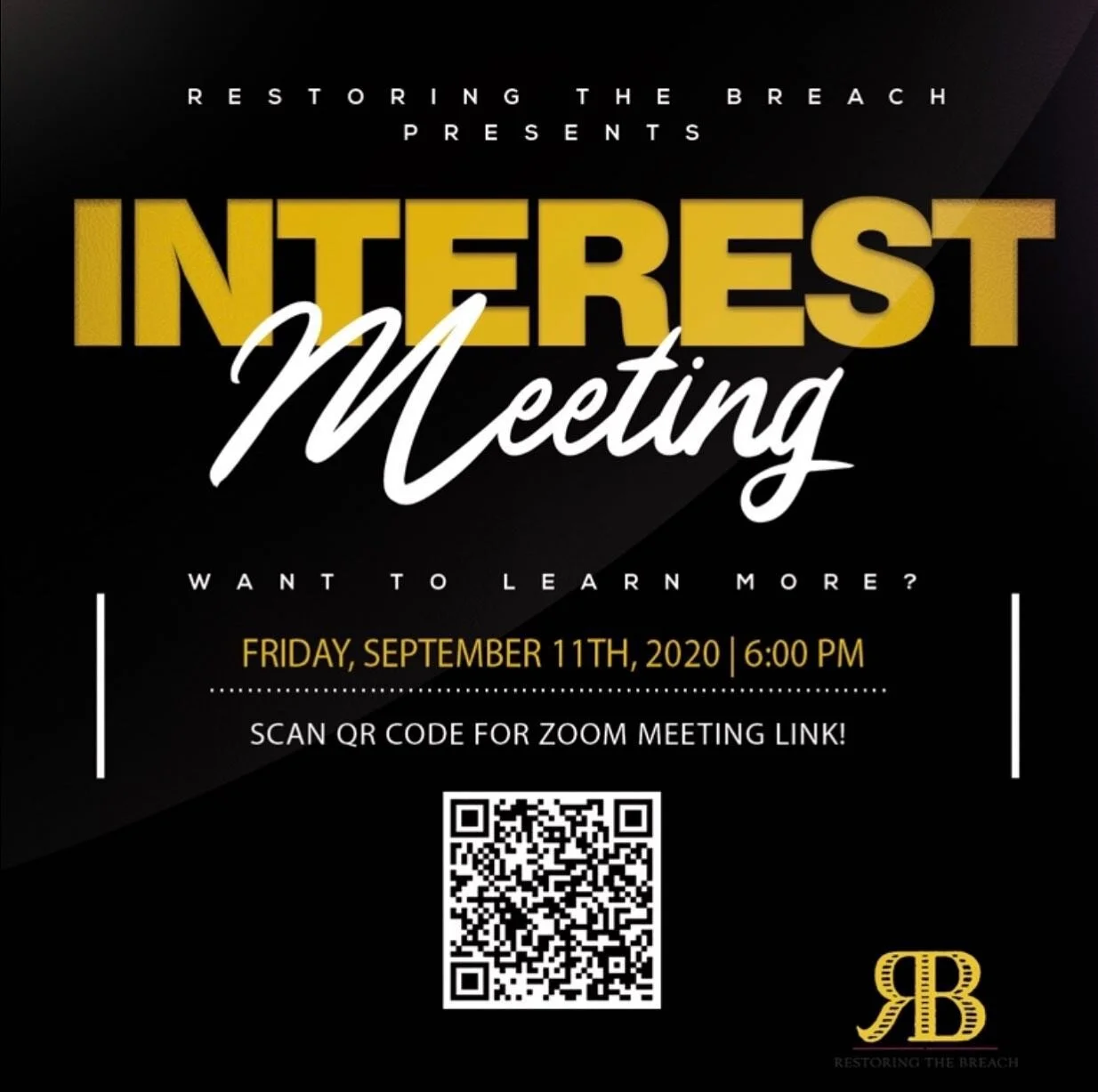 Are you looking for a great way to get involved on campus and in the community? Do you want to learn more about our organization? 
Join us for our Fall 2020 Interest Meeting!
The meeting will be held virtually on September 11 at 6:00pm! 
We hope to s