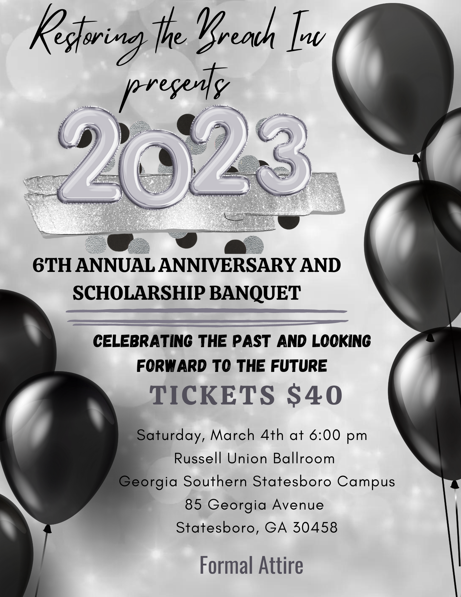 ANNIVERSARY AND SCHOLARSHIP BANQUET TICKET