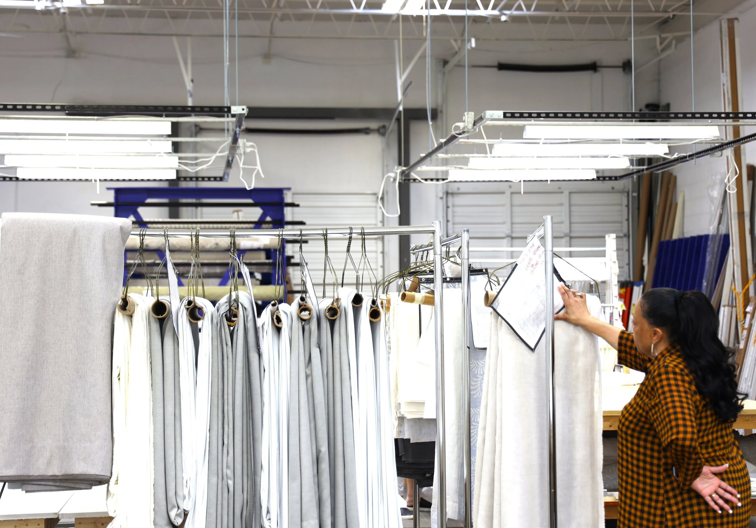 fabric rack with worker.JPG