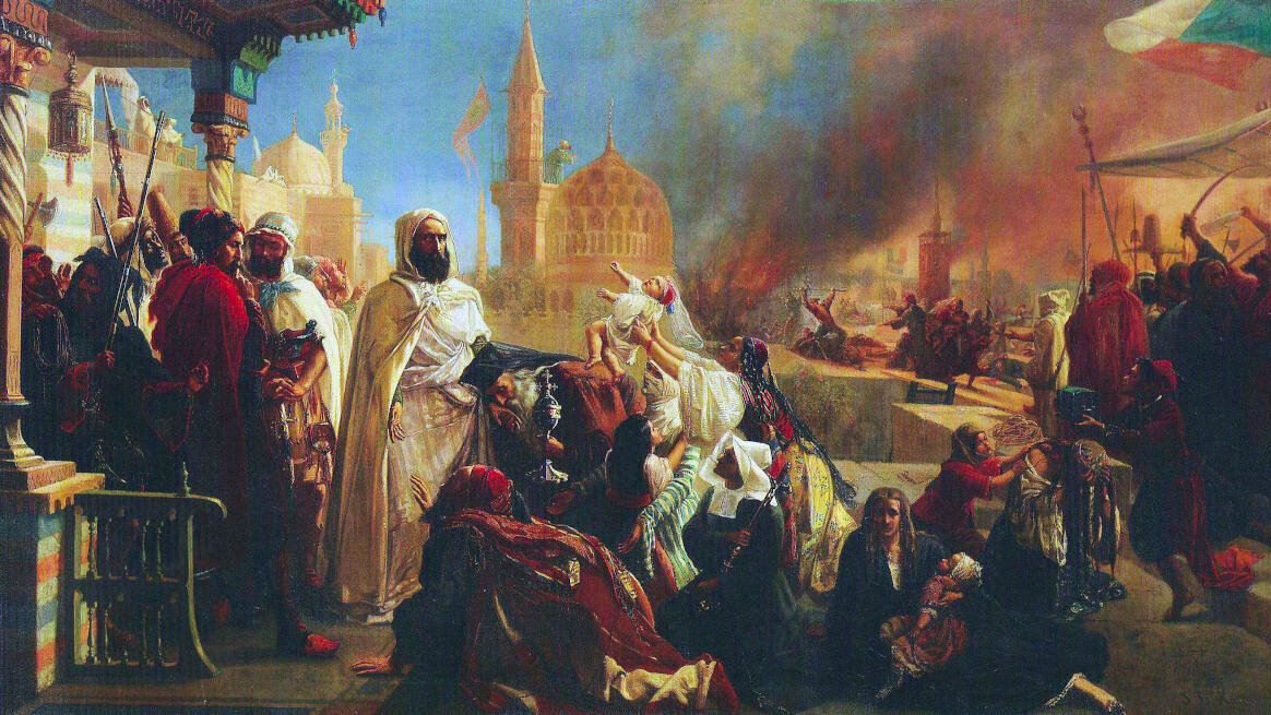 Abdul Qadir al Jazairi (1808 – 1883) saving Christians during the Druze/Christian strife of 1860.