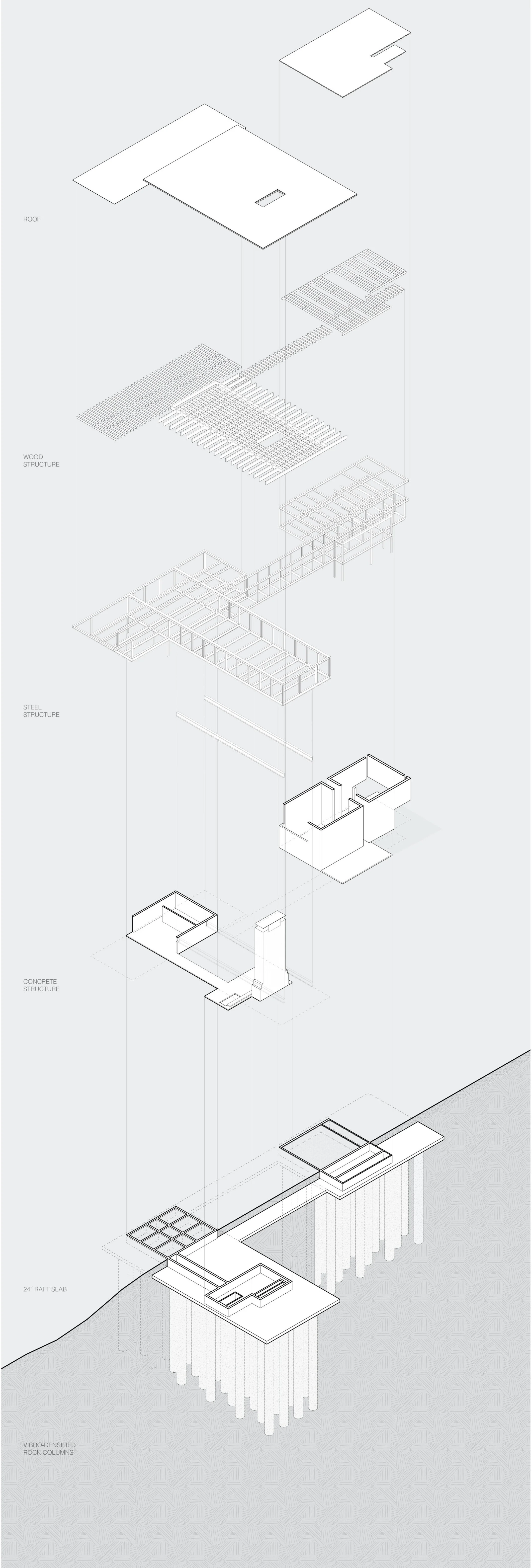 Exploded Structural Axonometric Detail