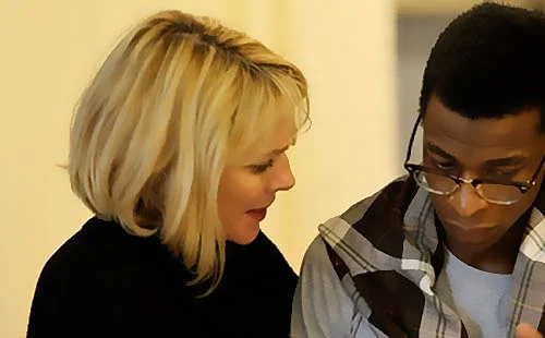 Kim Cattrall in Antony & Cleopatra rehearsals