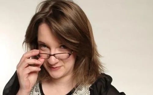 Sarah Millican on the way to the Phil
