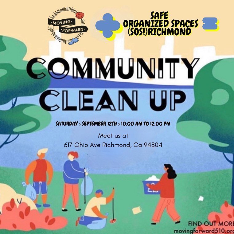 In partnership with our friends, from Safe Organized Spaces (SOS!) Richmond, we are excited to host a community clean-up on Saturday September 12th 10:00 am to 12:00 pm. So get ready to roll up your sleeves and help clean one of our public spaces!

?