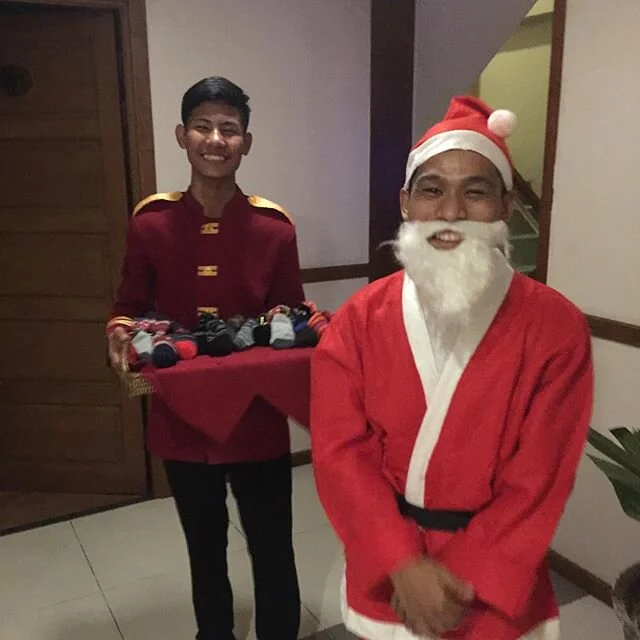 Santa made it to Mandalay