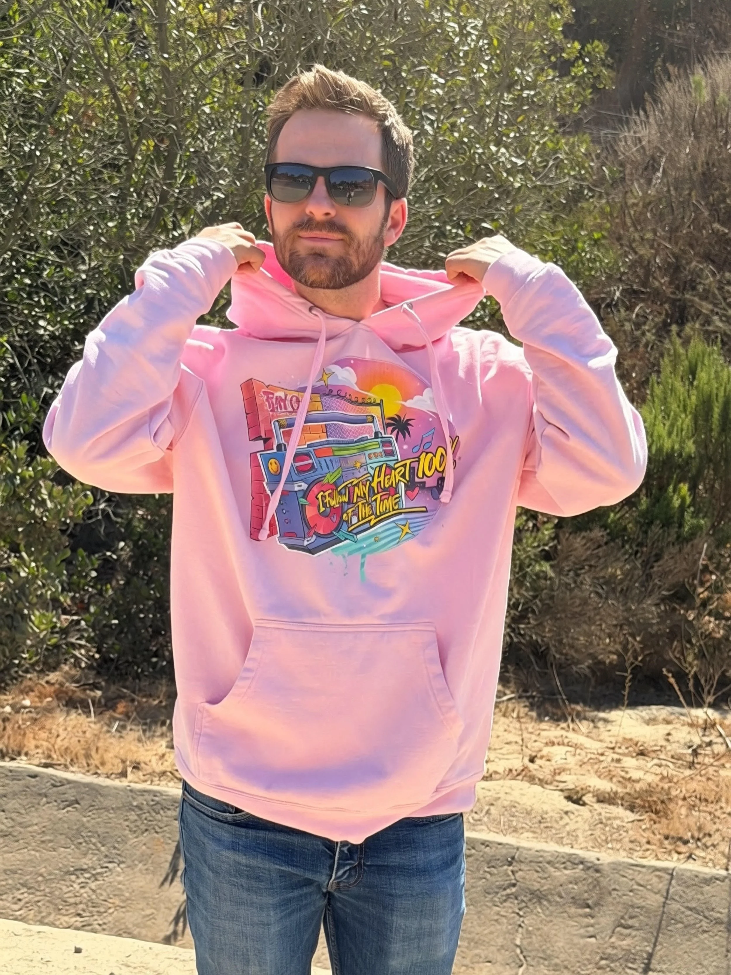 Unisex midweight hoodie- boombox