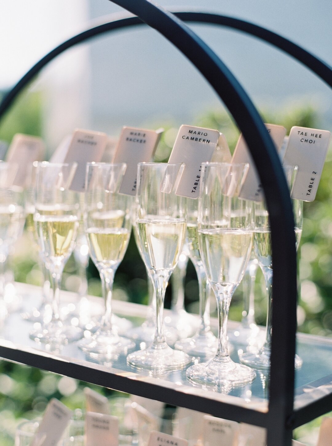 GUEST EXPERIENCE // We believe that a distinctive seating arrangement can add a touch of charm and class to your special day. But why stop there? Why not treat your guests to a glass of bubbly as well? Our clients prioritize guest experience to ensur