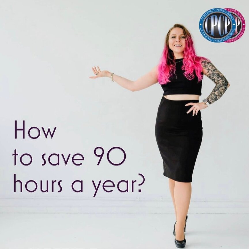 Think how much time do you spend every do for applying makeup every morning, reapplying or touching it up during the day and then washing it off at night? You are looking at hours and hours of your over the course of a single year.
⠀
In just 2 hours 