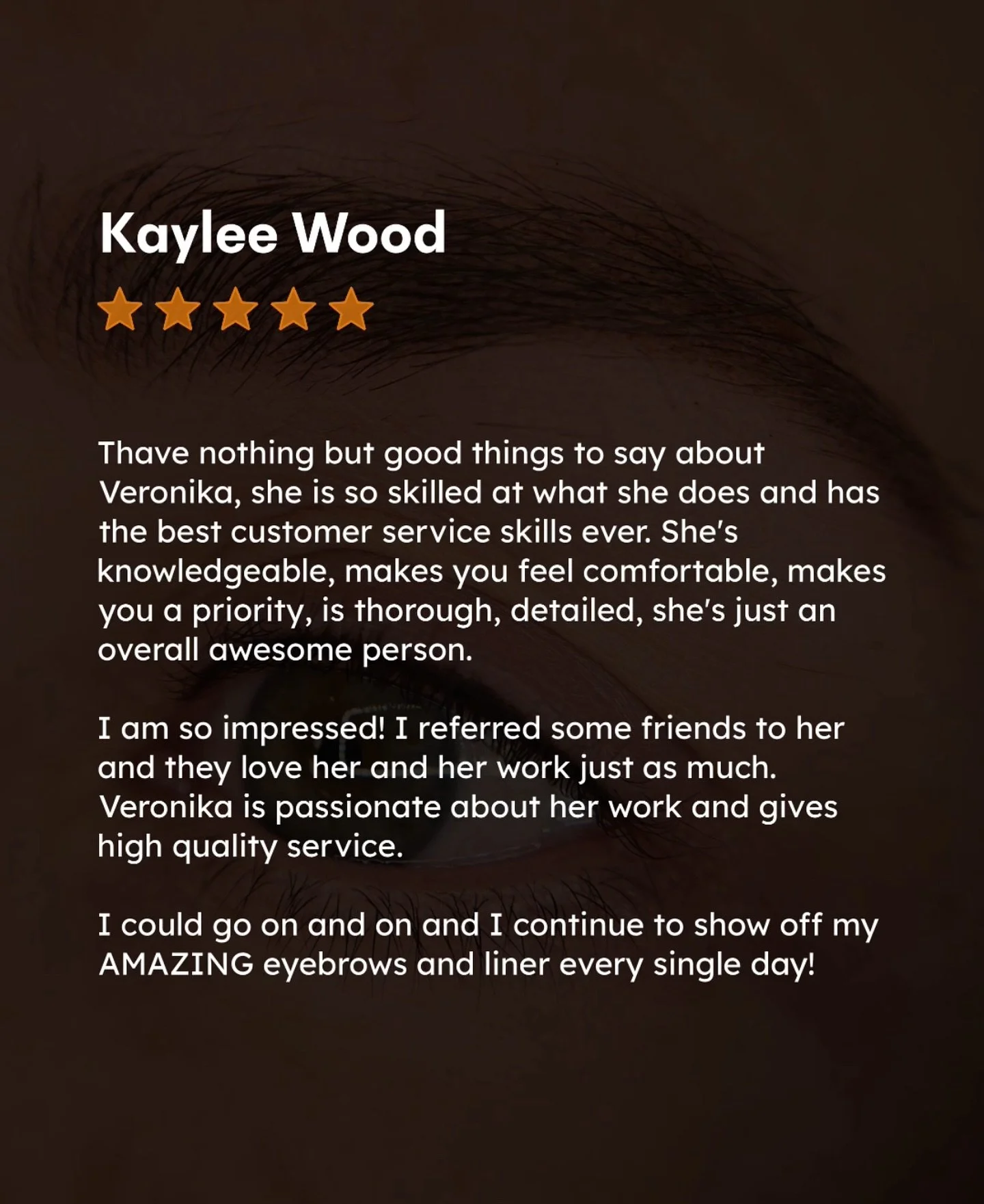 My customers say it best!