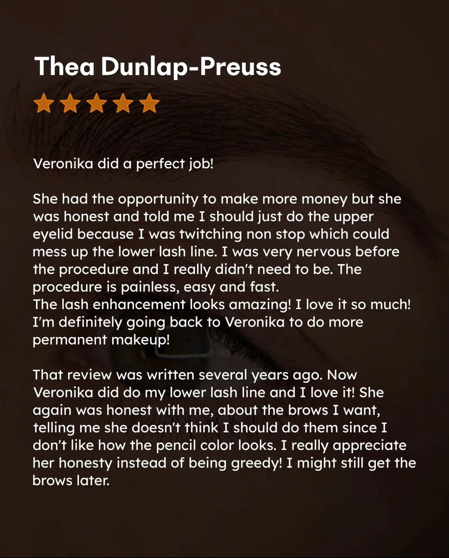 My customers say it best!