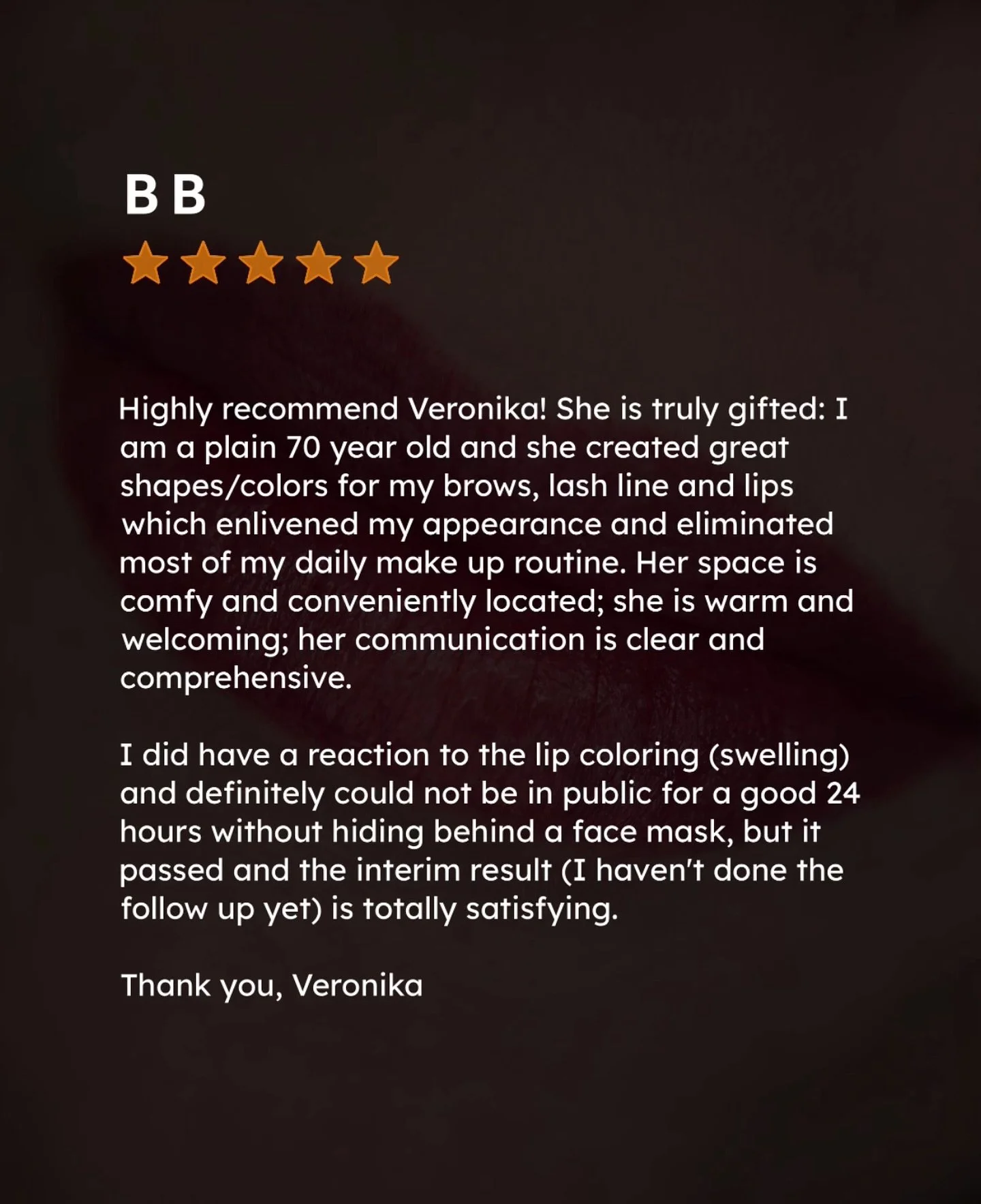 My customers say it best!