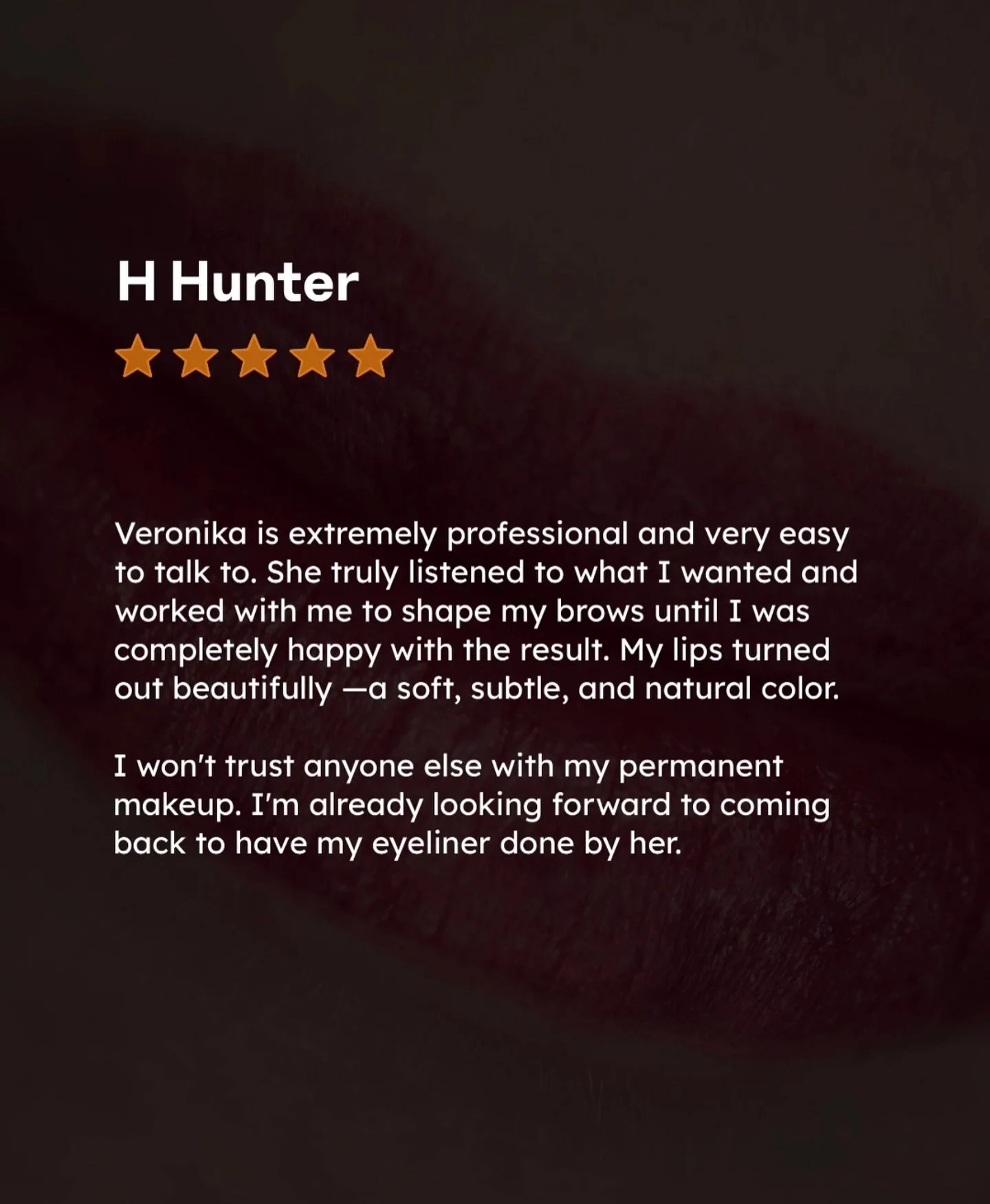 My customers say it best!