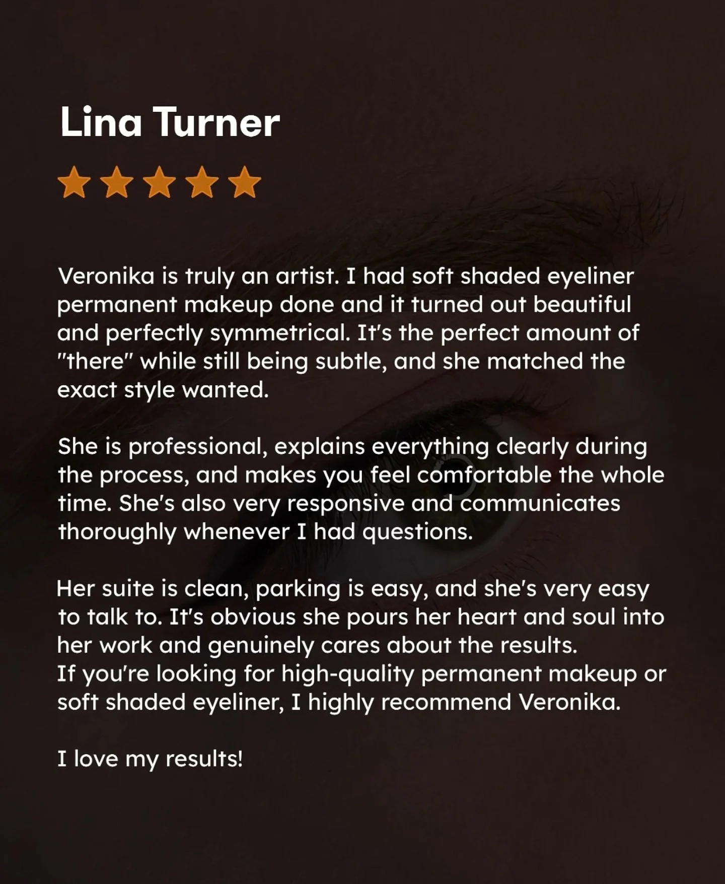 My customers say it best!