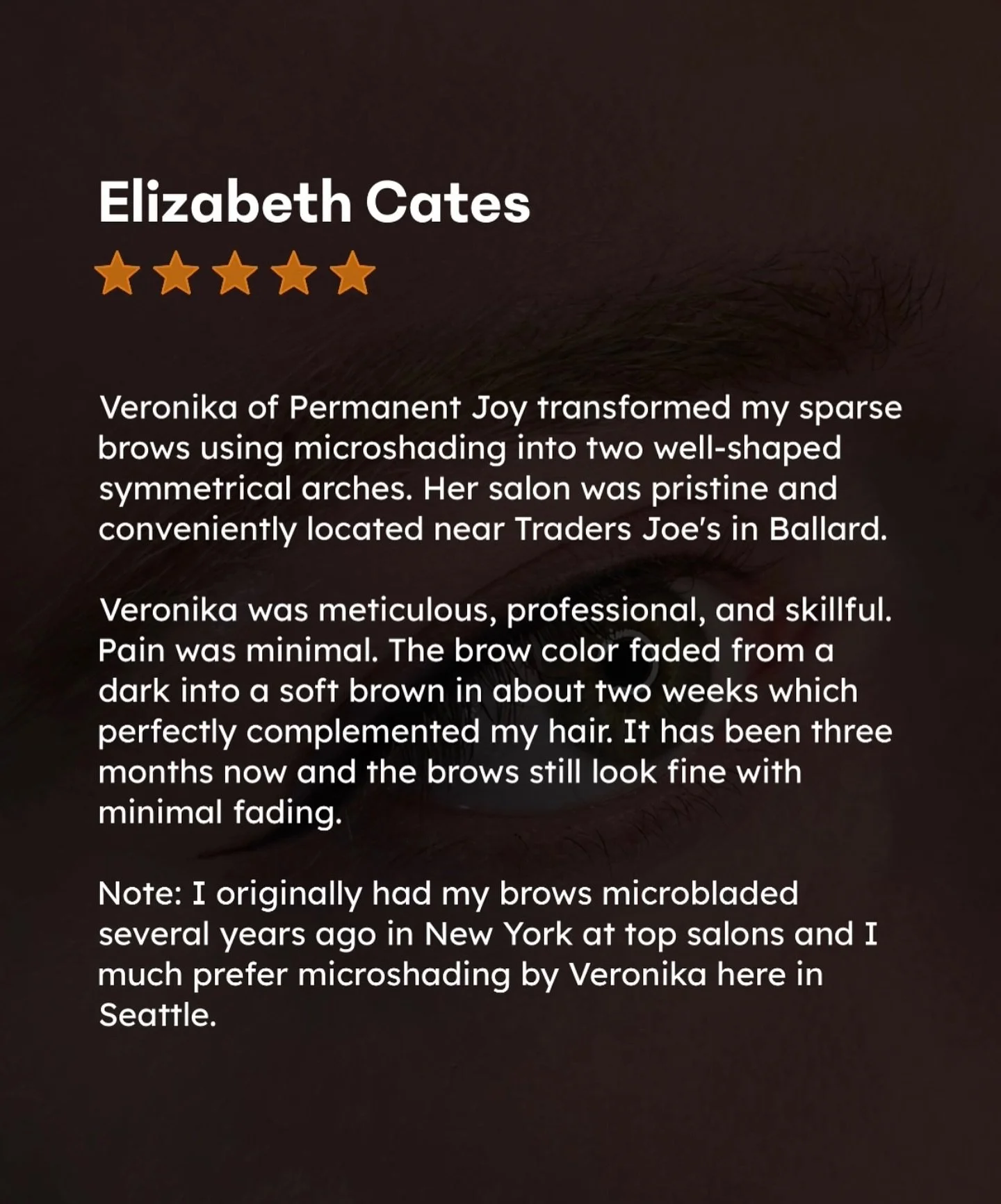 My customers say it best!