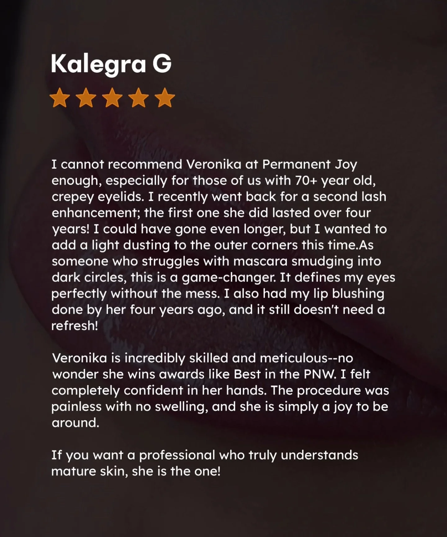 My customers say it best!