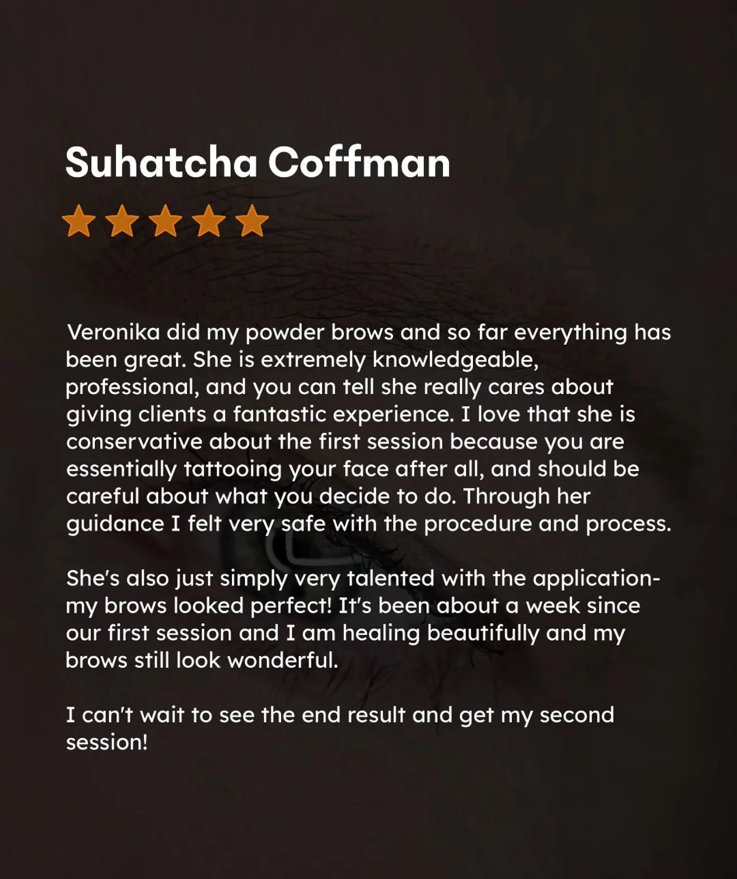 My customers say it best!