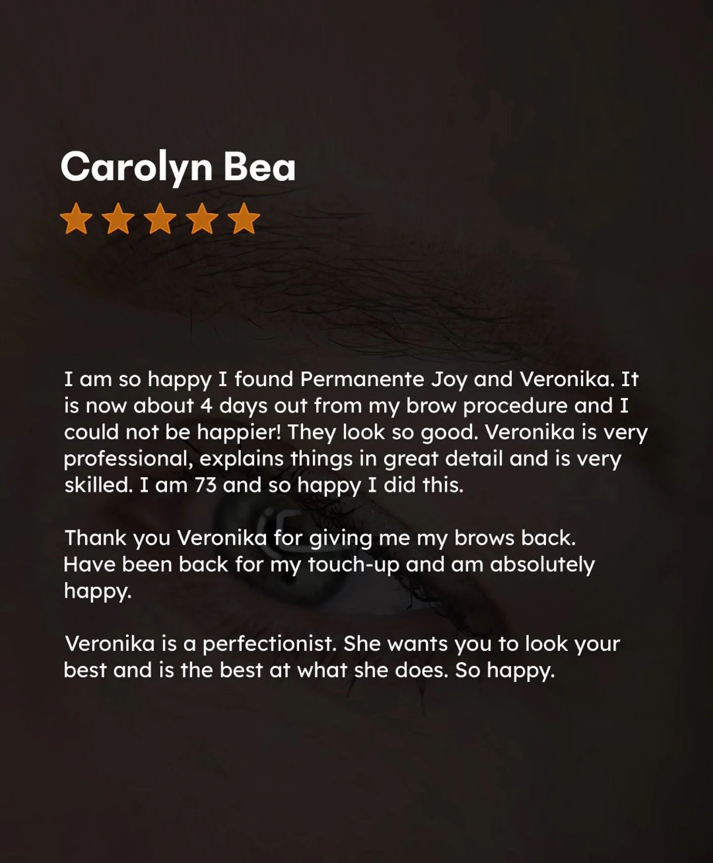 My customers say it best!