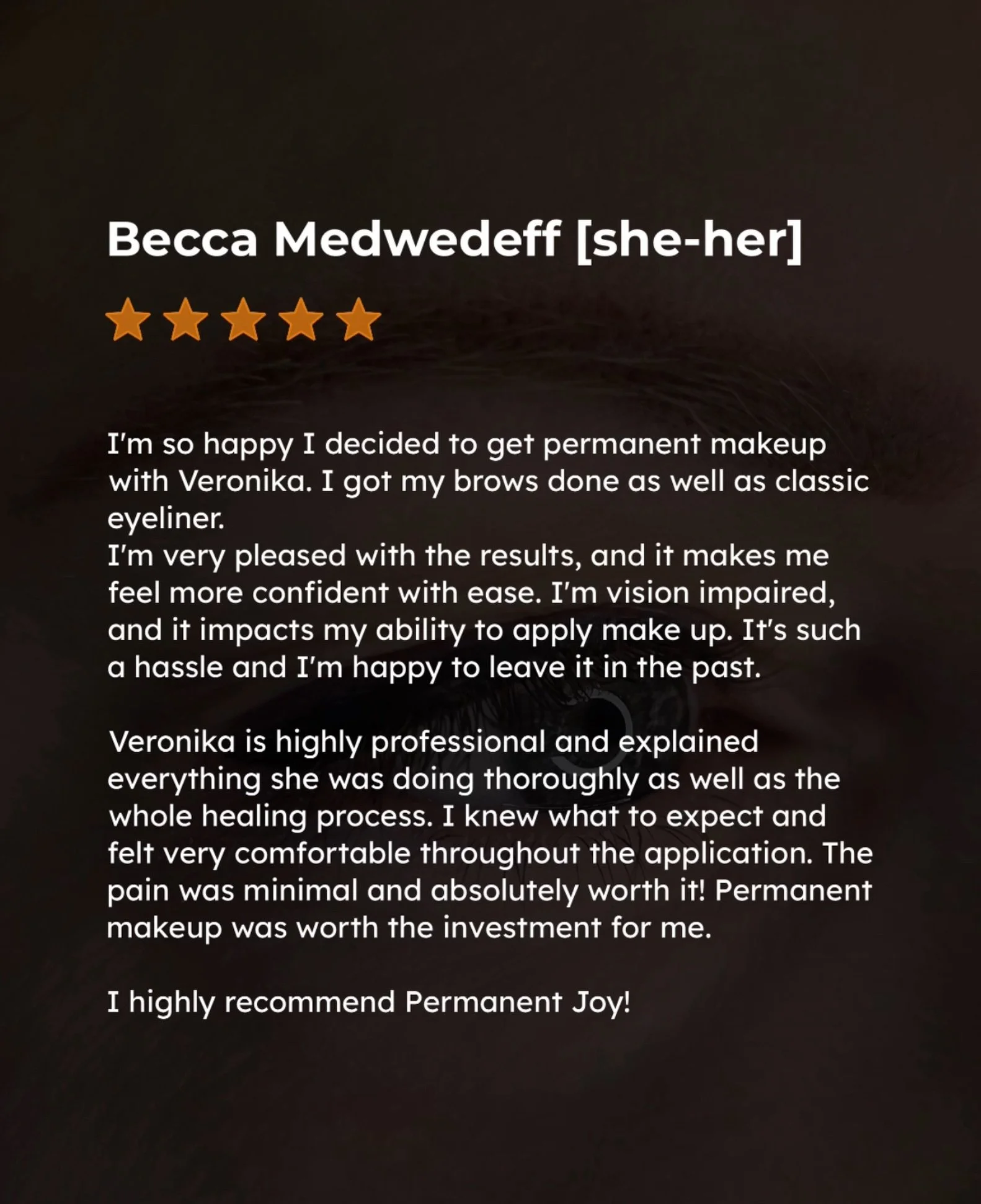 My customers say it best!