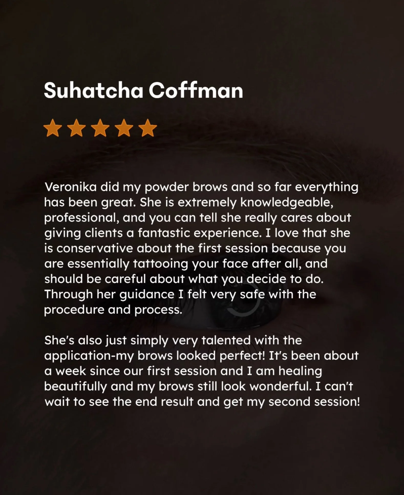 My customers say it best!