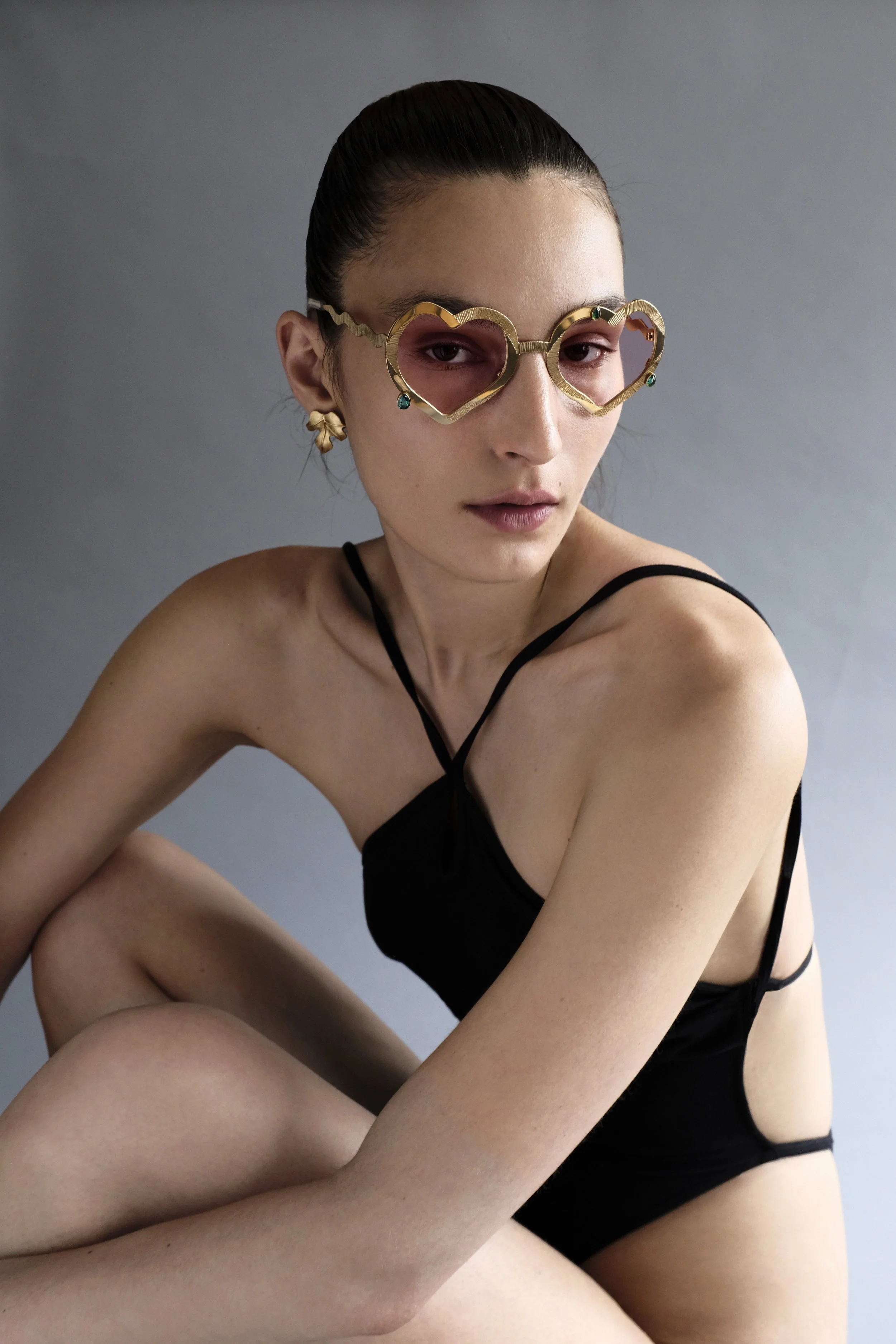 FDL Editions Emerald Teardrops 'Ribbon Hearts'