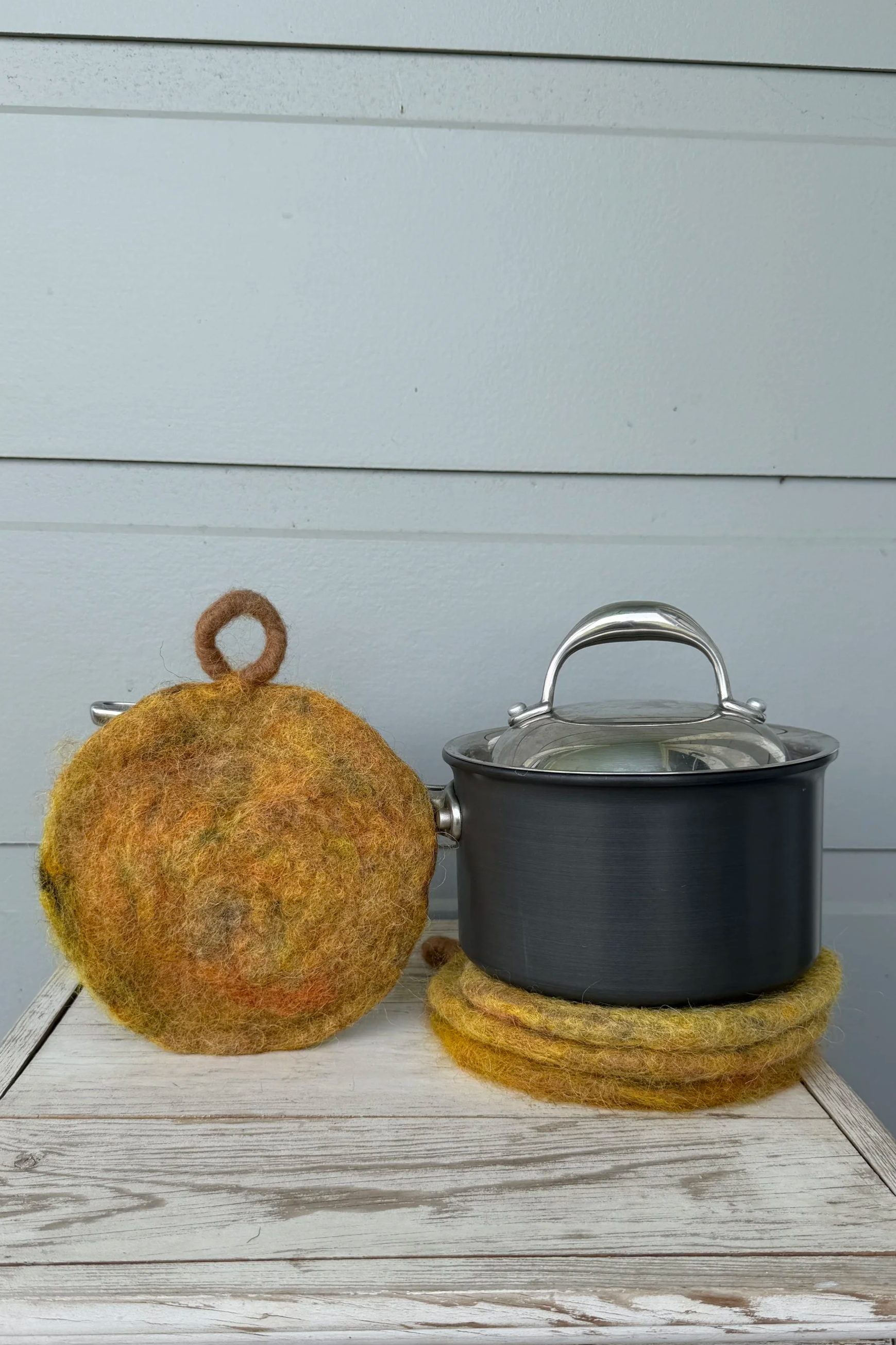 Felted Farmstead Pot Holders