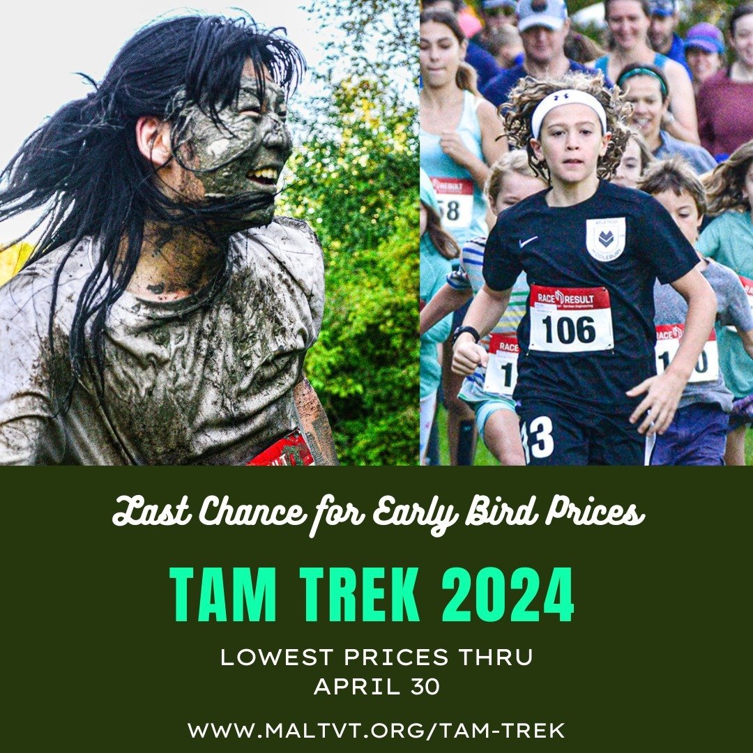 Last chance to register for TAM Trek with early bird prices! Yes, you might get a little muddy at TAM Trek...

**Link to register in bio**