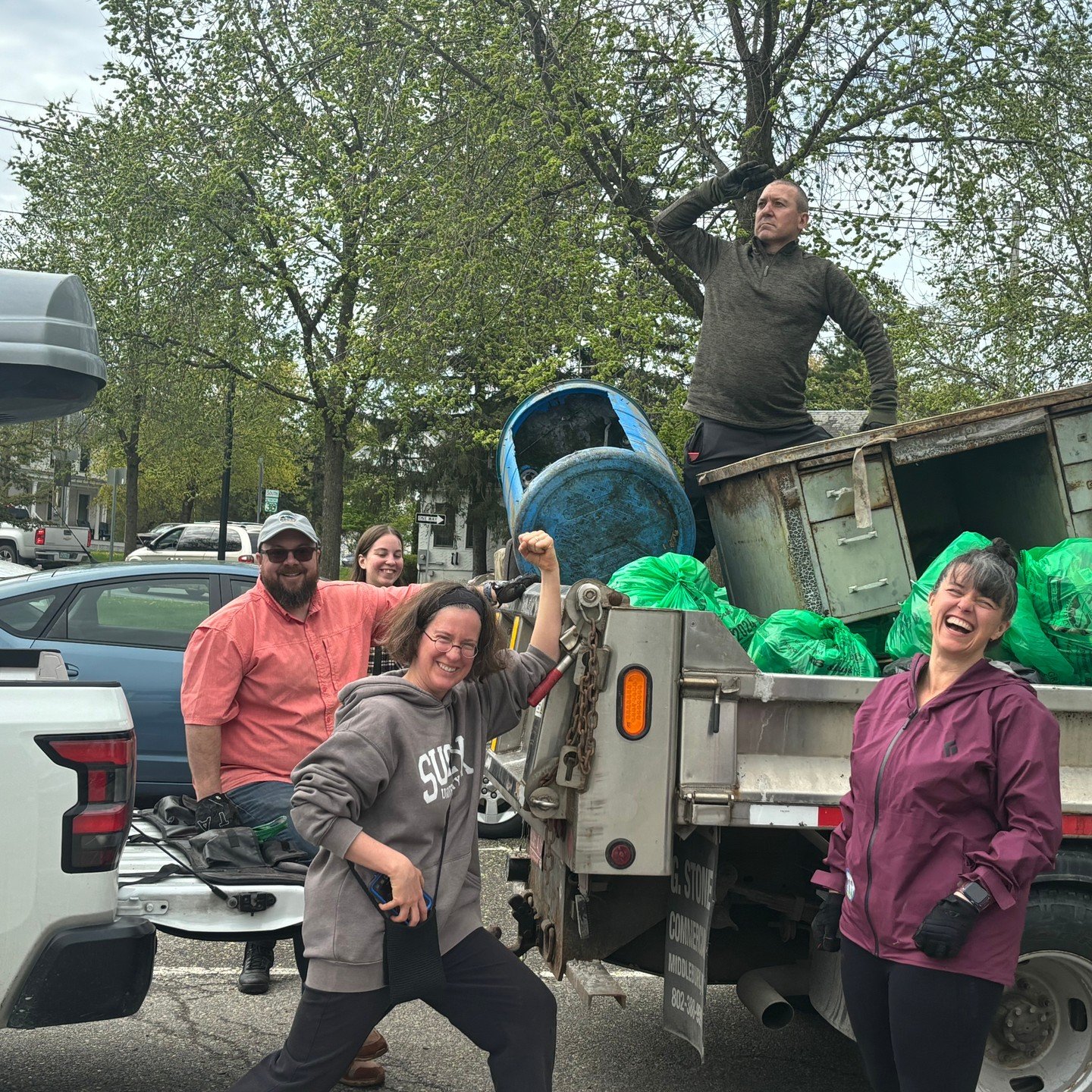 Thank you to everyone who participated in Green-Up Day on Saturday! 

It was inspiring to see people from all walks of life come together to clean our town. Some of the most notable finds from Saturday include a desk with leopard print tape on it, se