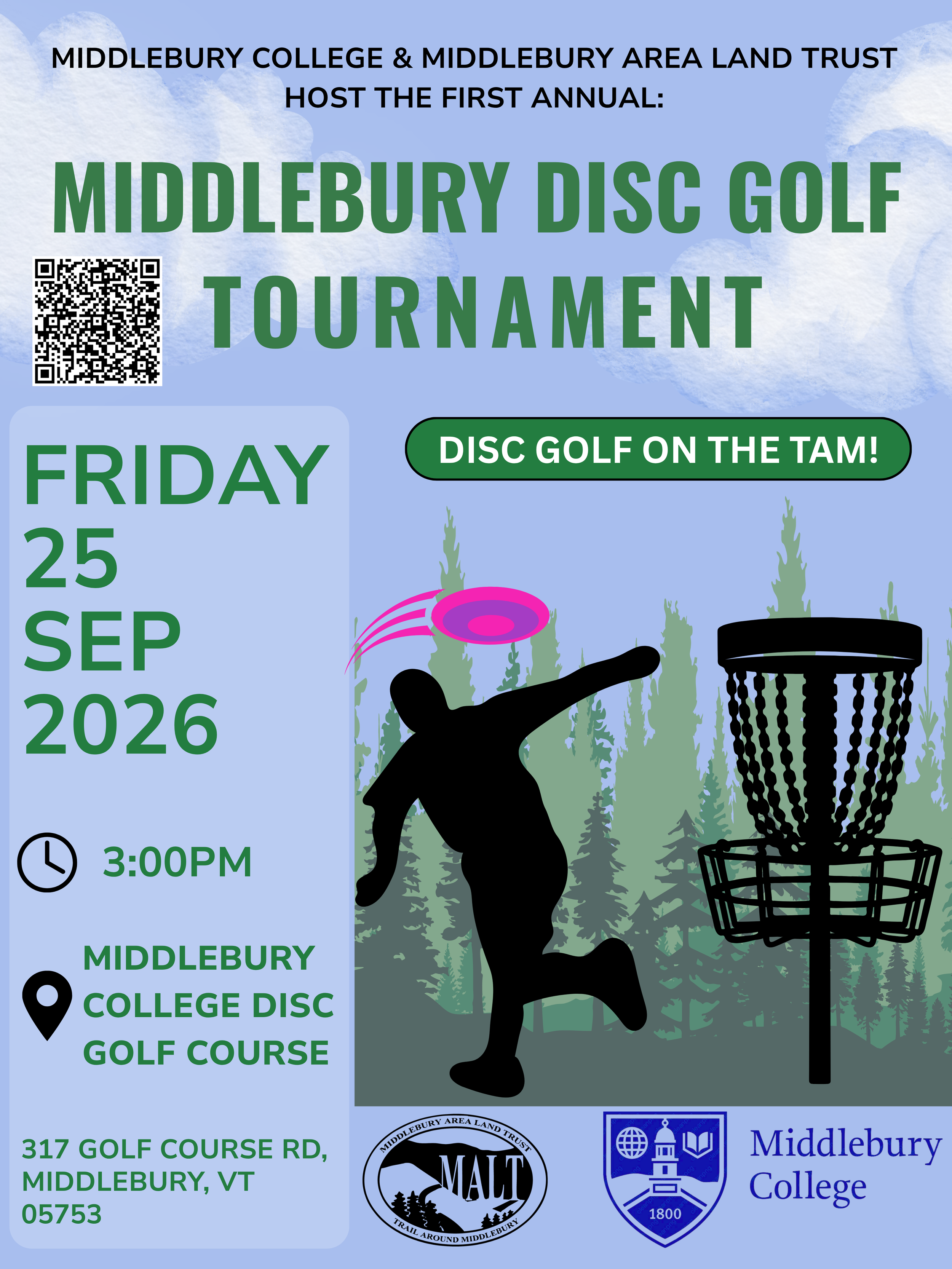 Middlebury Disc Golf Tournament