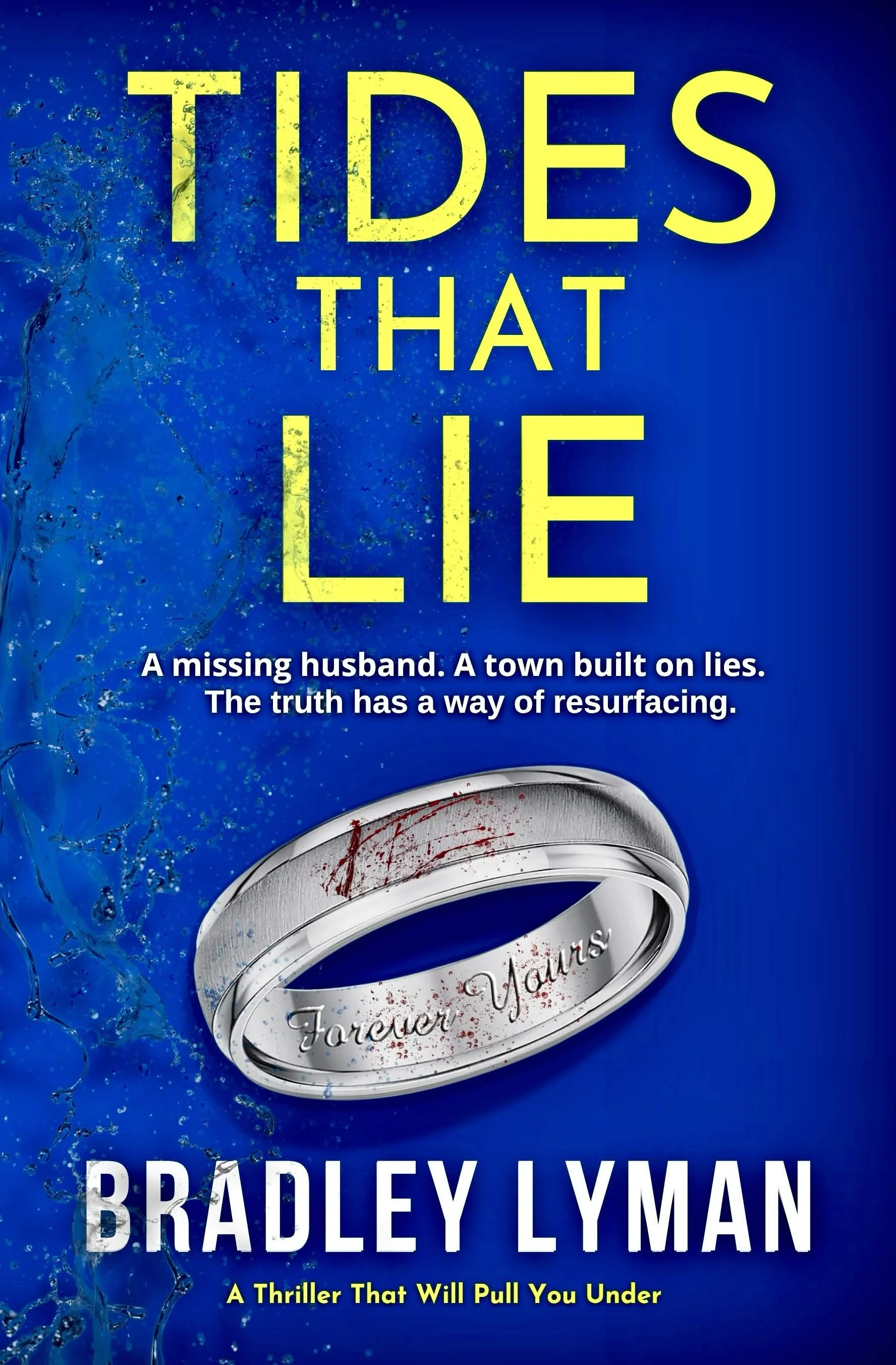 Wedding ring on a blue book