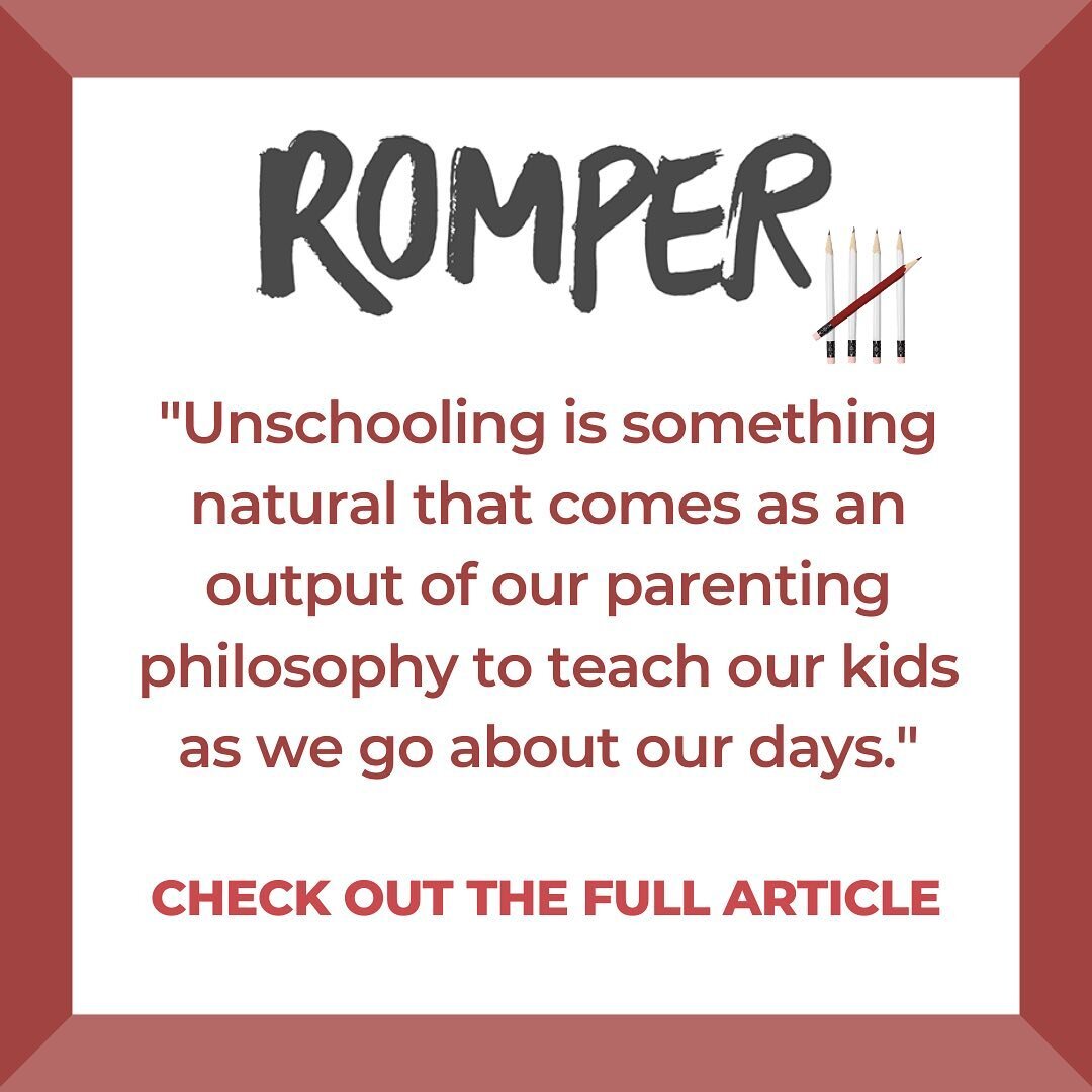 I spoke to @romper about the topic of unschooling and how it plays a role in my own parenting style.

Check out the full article under Romper Feature Article in the LINK IN BIO

Check out &ldquo;One in Five&rdquo; in the LINK IN BIO

#1in5 #dyslexia 