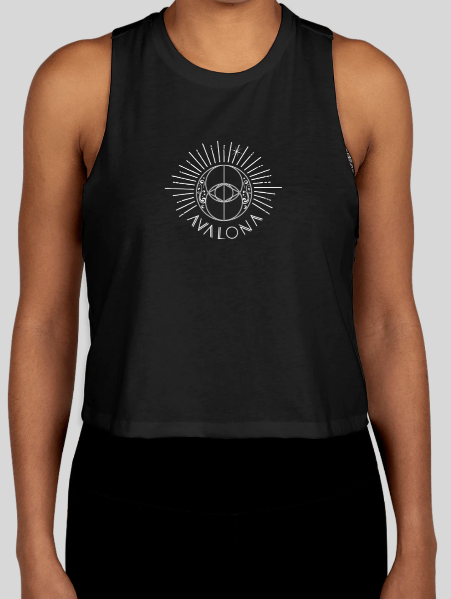 AVALONA WOMEN'S RACERBACK CROP TANK