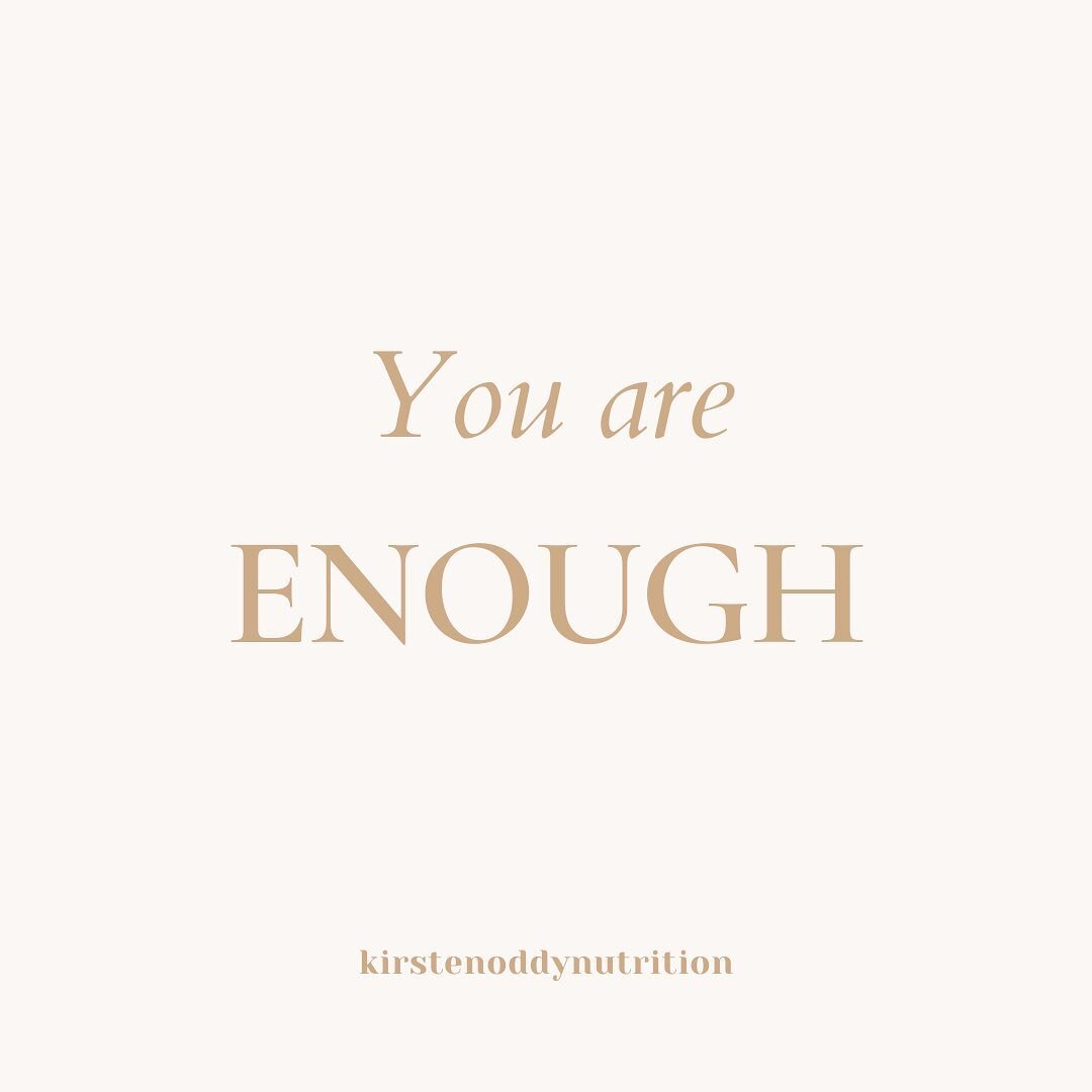 Just leaving this here for anyone who needs to hear this today ✨ You are ENOUGH ⁠✨⠀
⁠⠀
Have a wonderful weekend x⁠⠀
⁠⠀
#KirstenOddy #WomensHealthNutrition⁠⠀
.⁠⠀⁠⠀
.⁠⠀⁠⠀
.⁠⠀⁠⠀
.⁠⠀⁠⠀
⁠⠀⁠⠀
#insulinresistance #healthyhormones #hormonebalance  #hormonesup