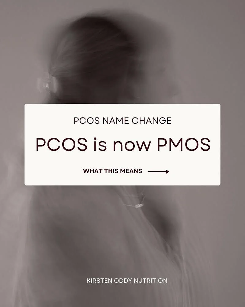 📣 PCOS is now officially called Polyendocrine Metabolic Ovarian Syndrome (PMOS) 

The name Polycystic Ovarian Syndrome (PCOS) never truly represented the complexity of what women experience - and many women with PCOS don&rsquo;t even have polycystic