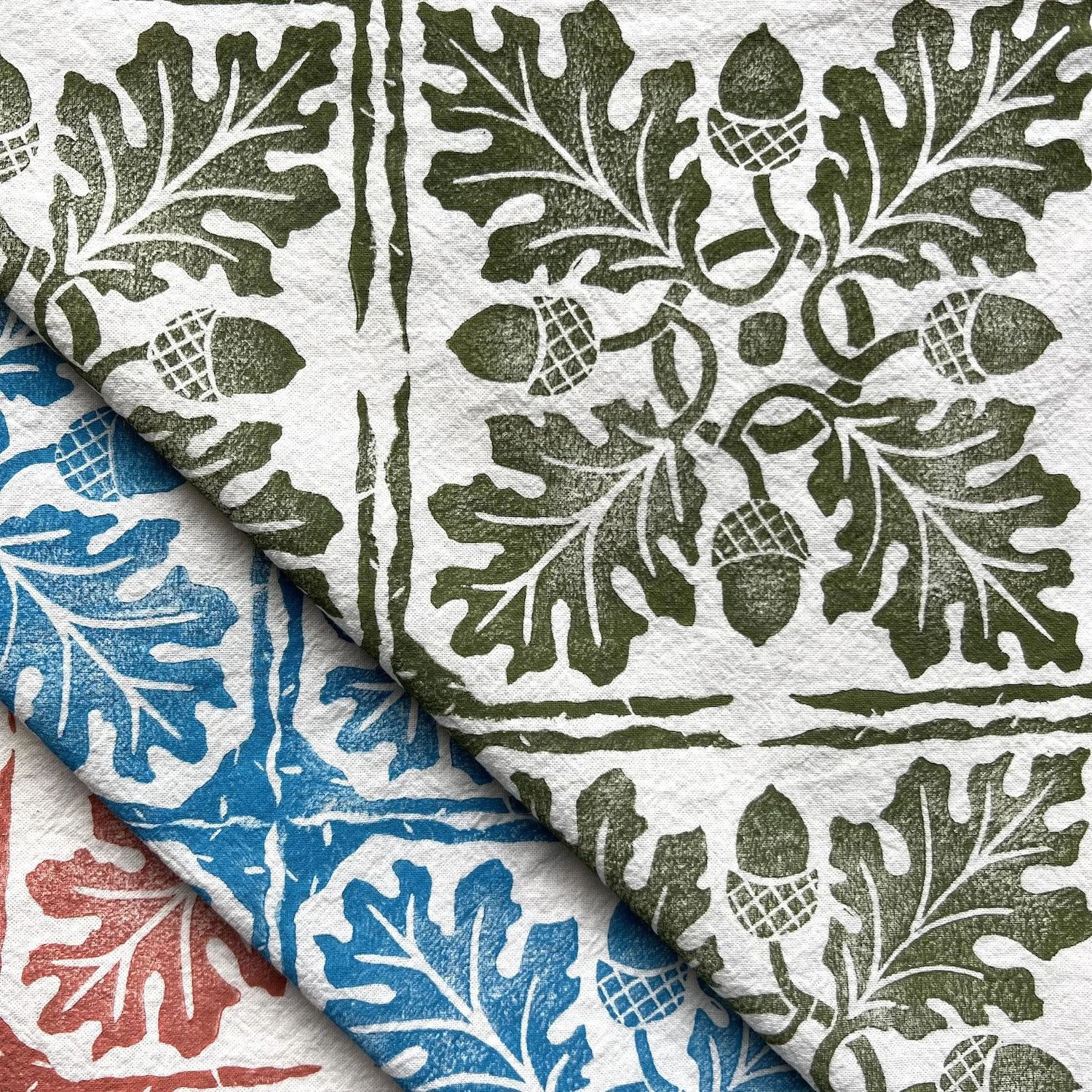 oak acorn cotton cloth napkins