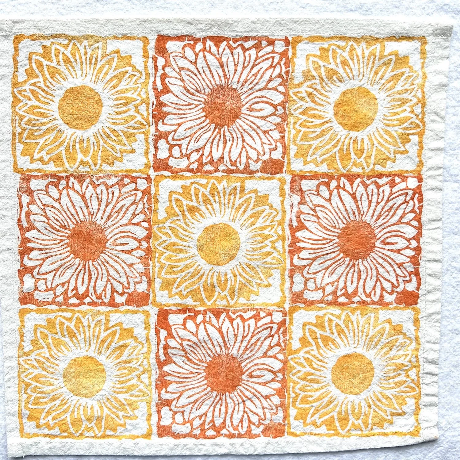 sunflower cotton cloth napkins