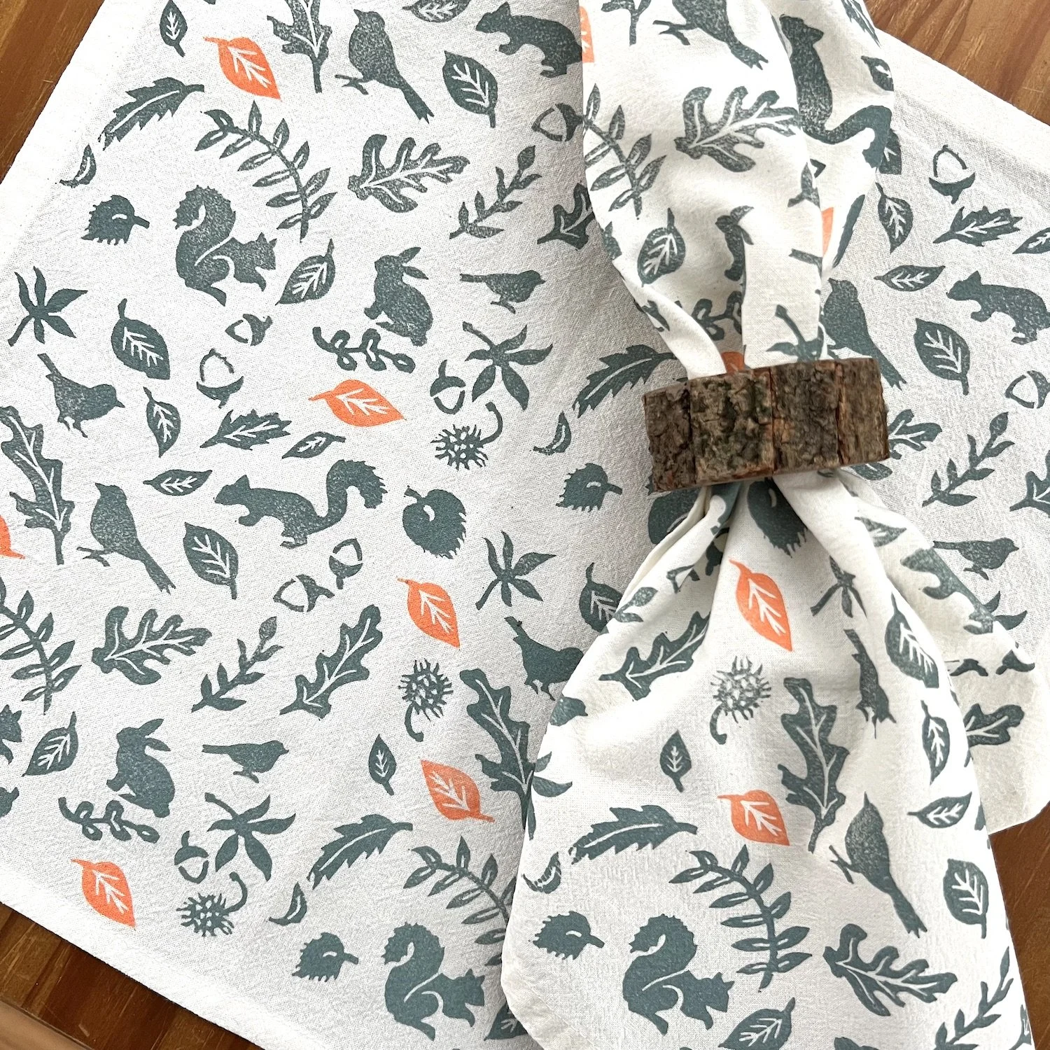 backyard life cotton cloth napkins