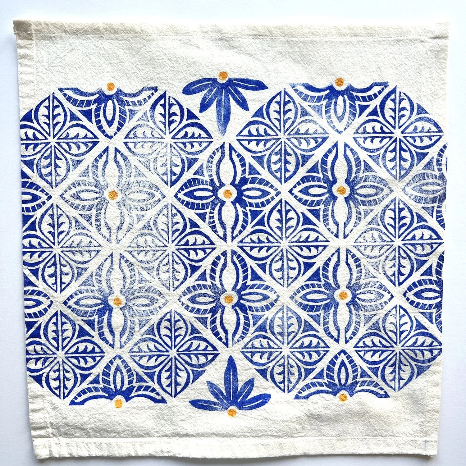 floral tile cotton cloth napkins