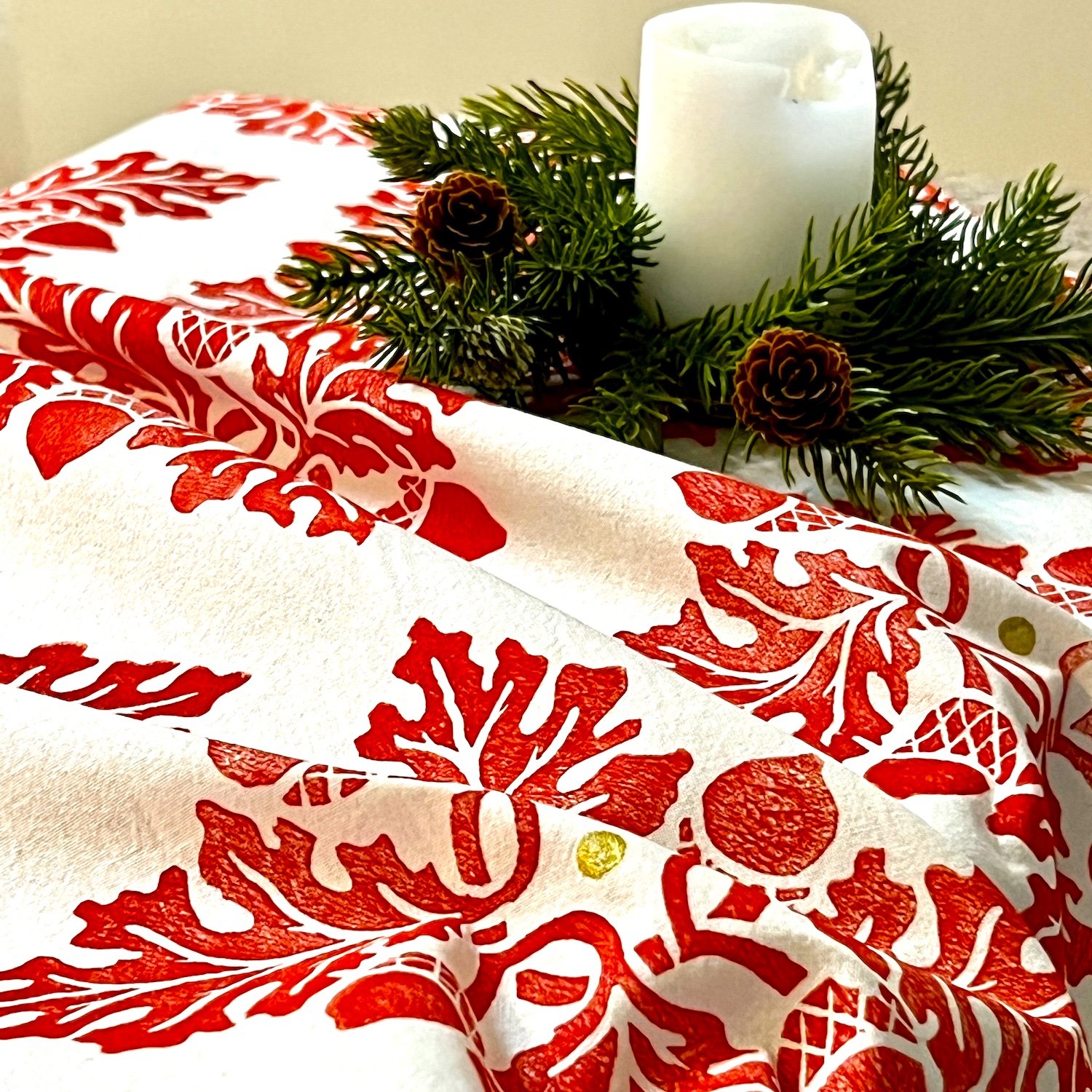 Oak+Acorn Tea Towel