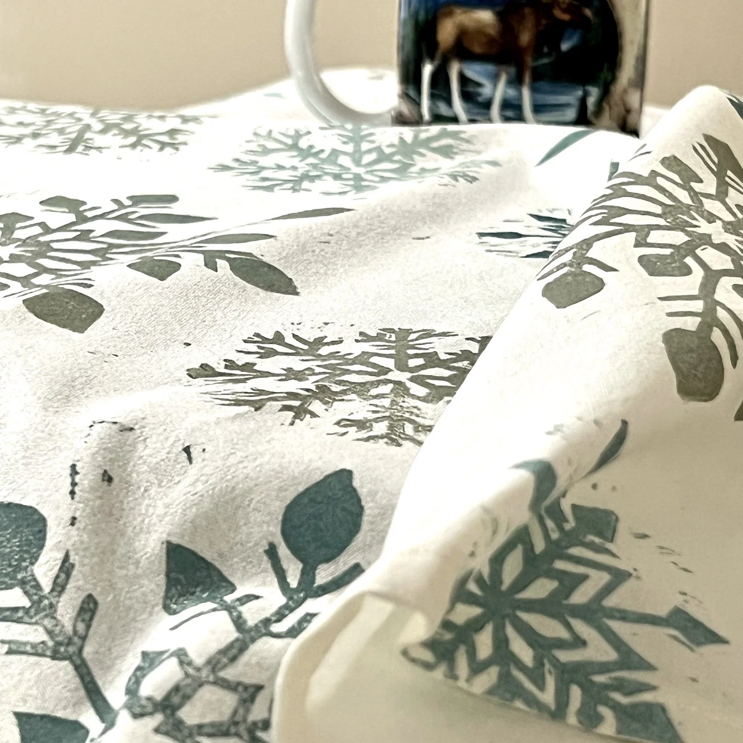 Snowflakes Tea Towel