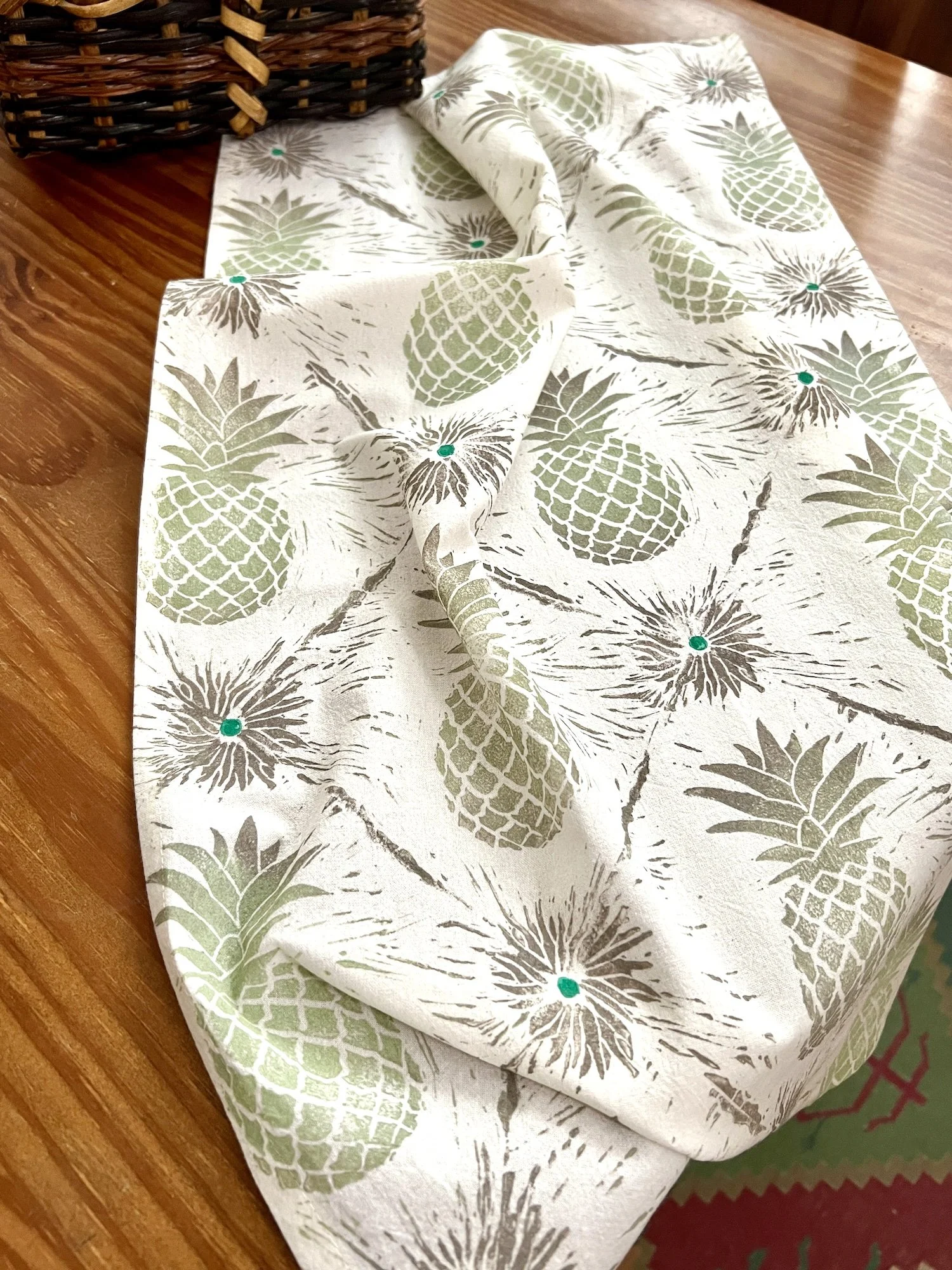 Pineapples Tea Towel