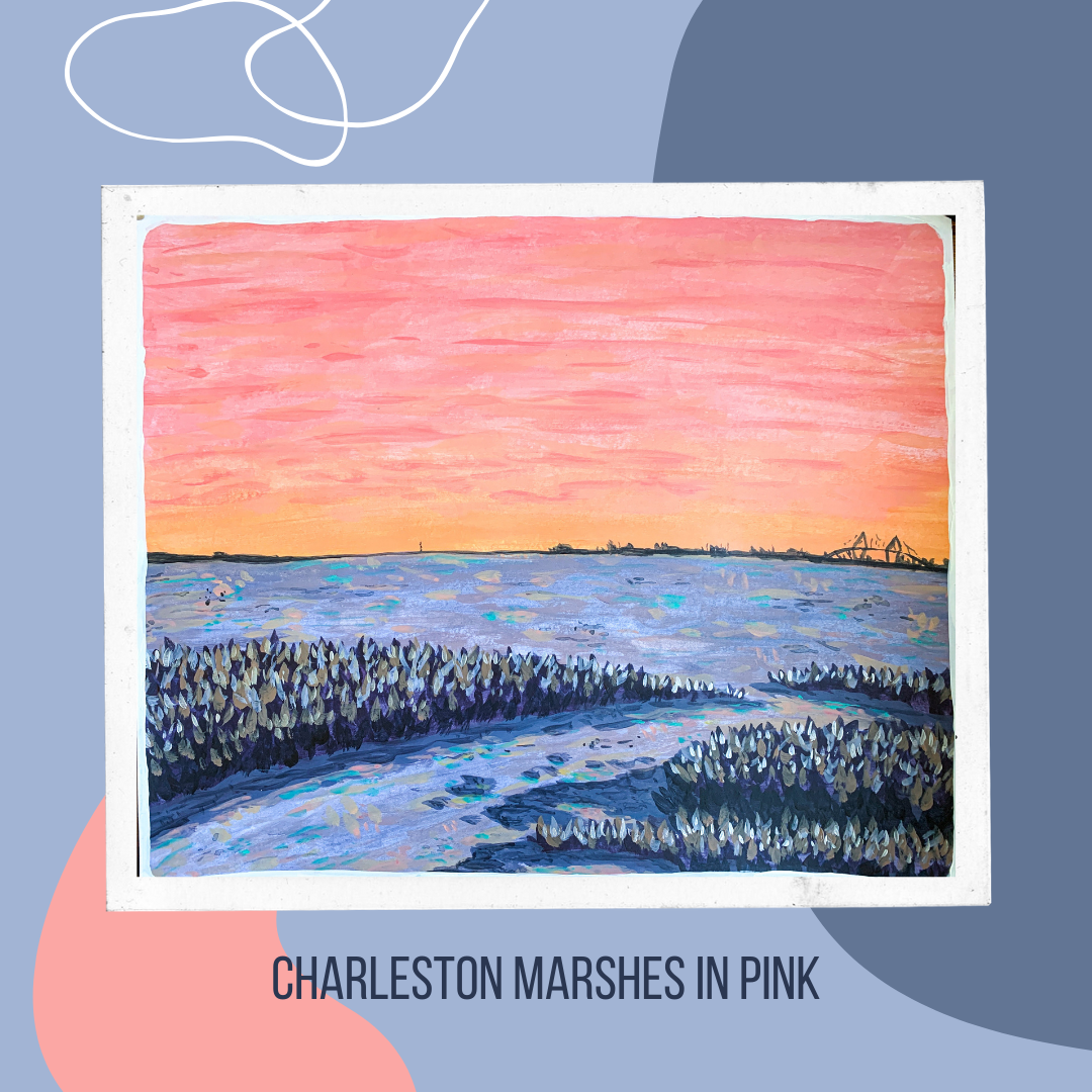 Charleston Marshes in Pink