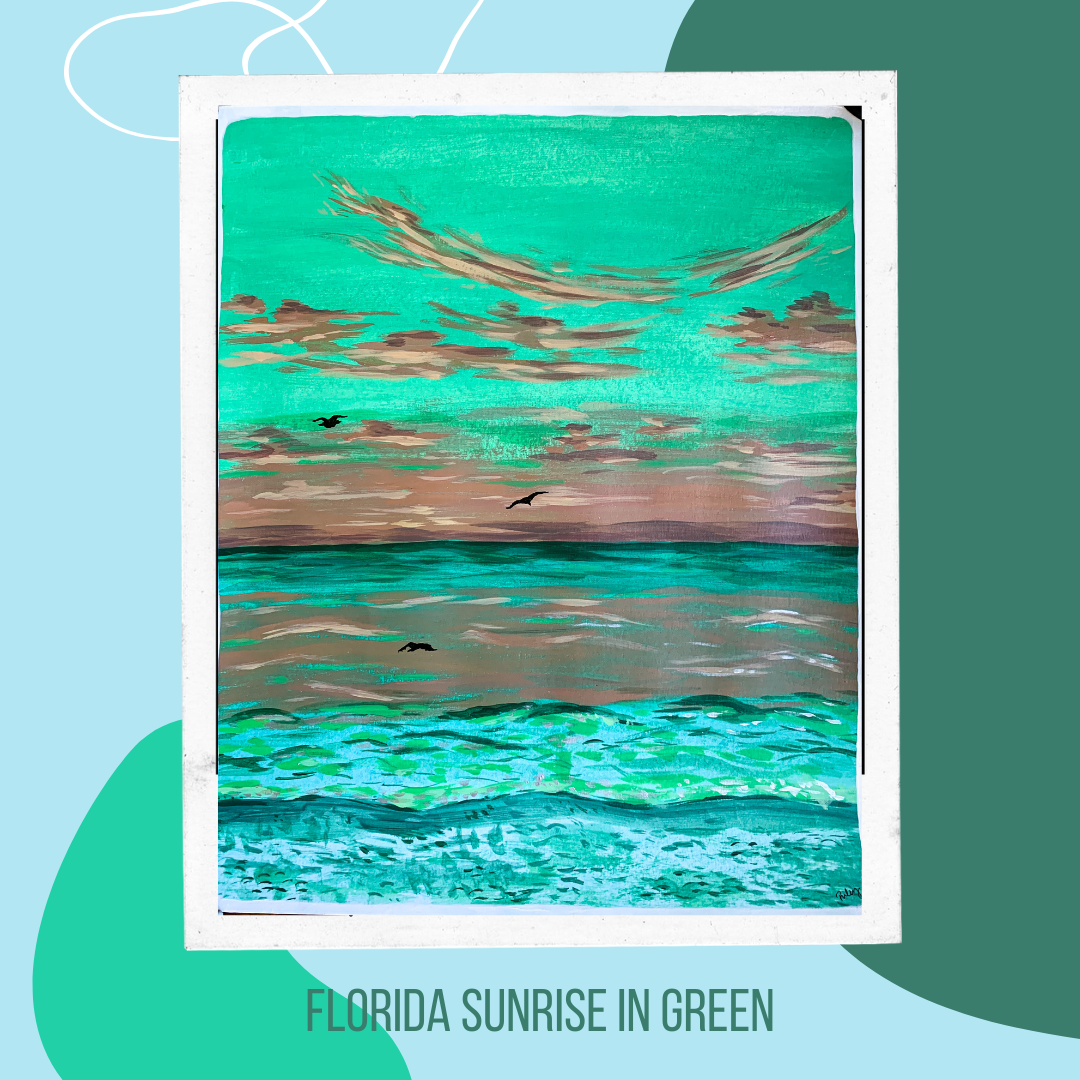 Florida Sunrise in Green