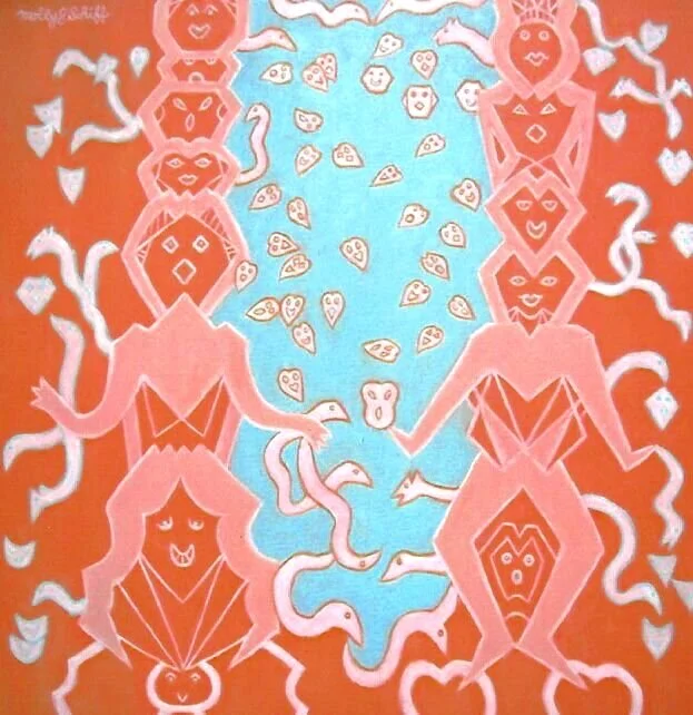 Ancient Paracas Inspirations VIII,  Acrylic,  36 x 36.jpg