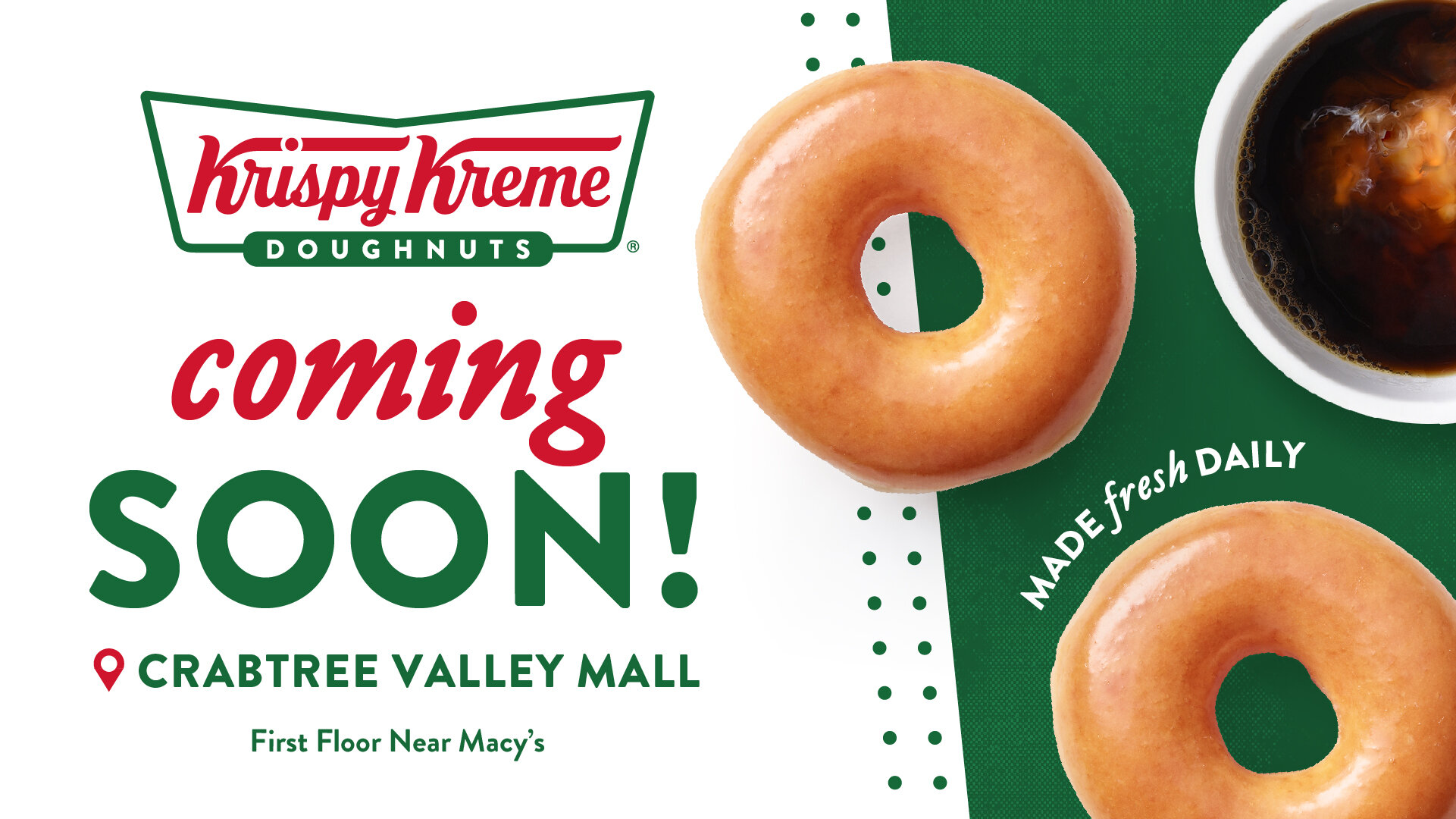 Krispy Kreme Doughnuts To Open New Doughnut Box Shaped Kiosk At Crabtree Valley Mall Tabletop Media Group