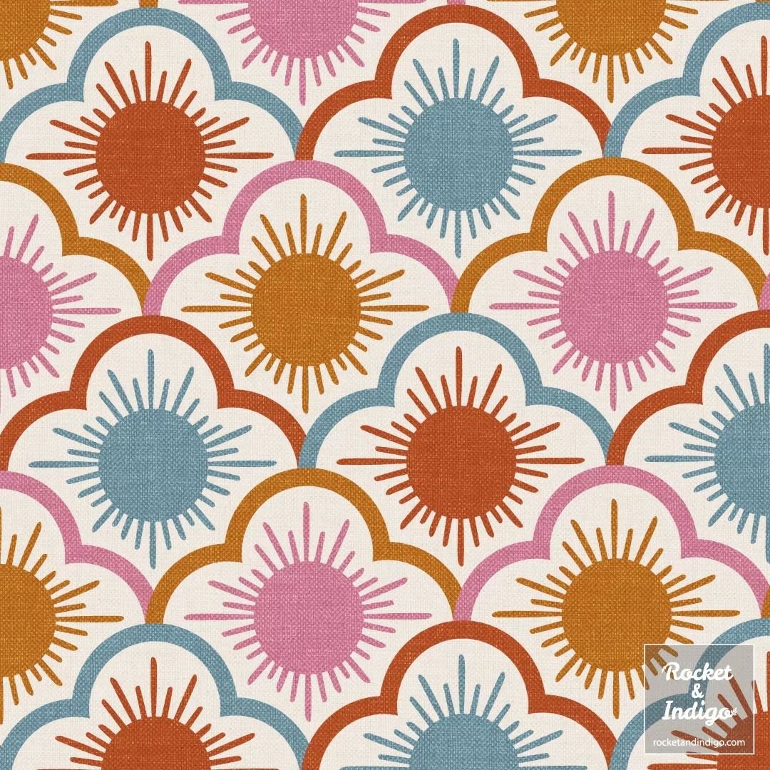 Happy May! Hello Sunshine is a new arrival in my #spoonflowershop, part of a collection called Summer Party that I'll share more of soon. I'm thinking linens for BBQs and picnics, as well as outdoor cushions and cheerful aprons! It's available in a v