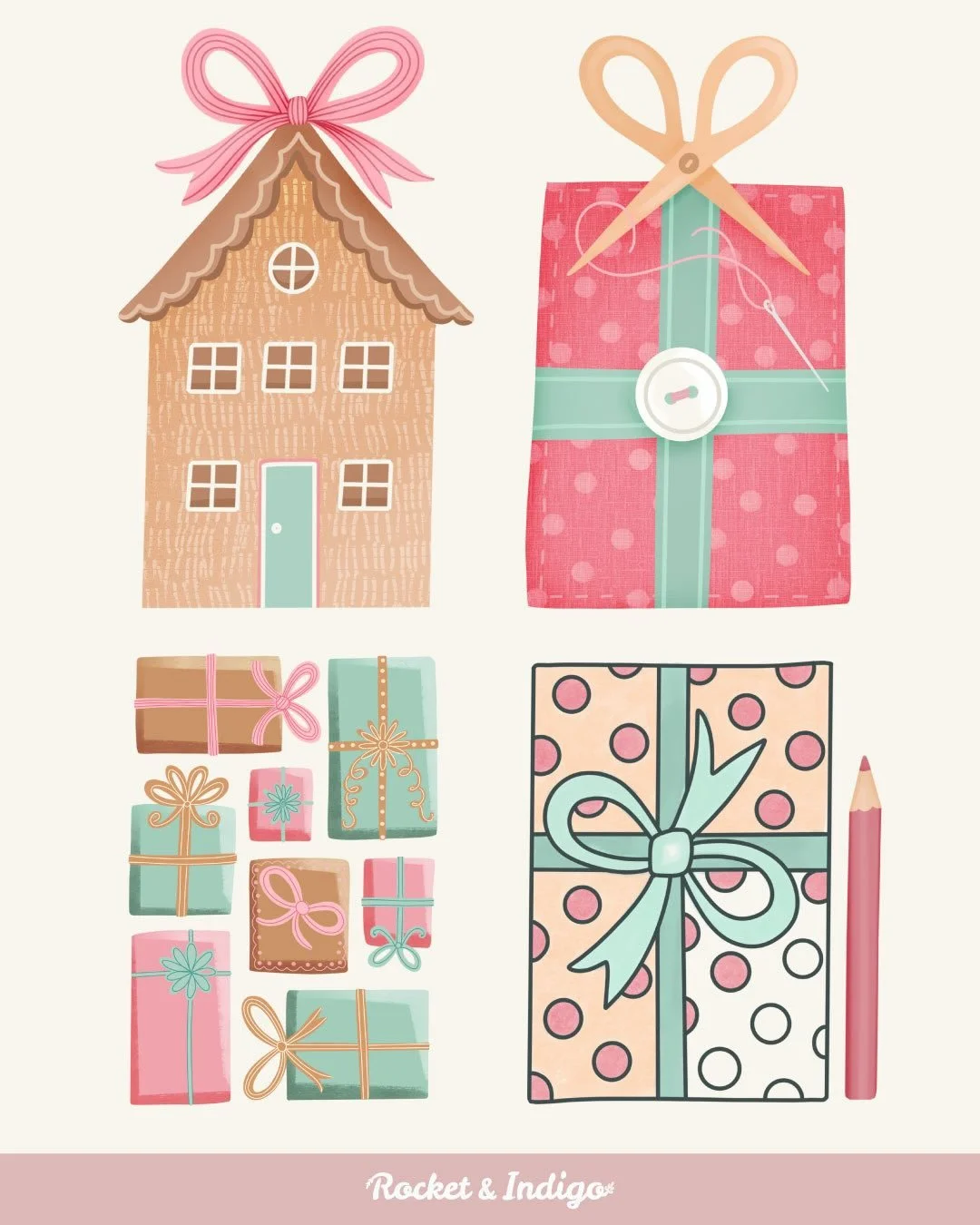 Grab your gifts 🎁✨
 I&rsquo;ve added some lovely new freebies to my website just in time for Christmas.

From interiors and surface pattern design to fabric and colouring lovers, there&rsquo;s a little something for everyone inside this gift pile 💫